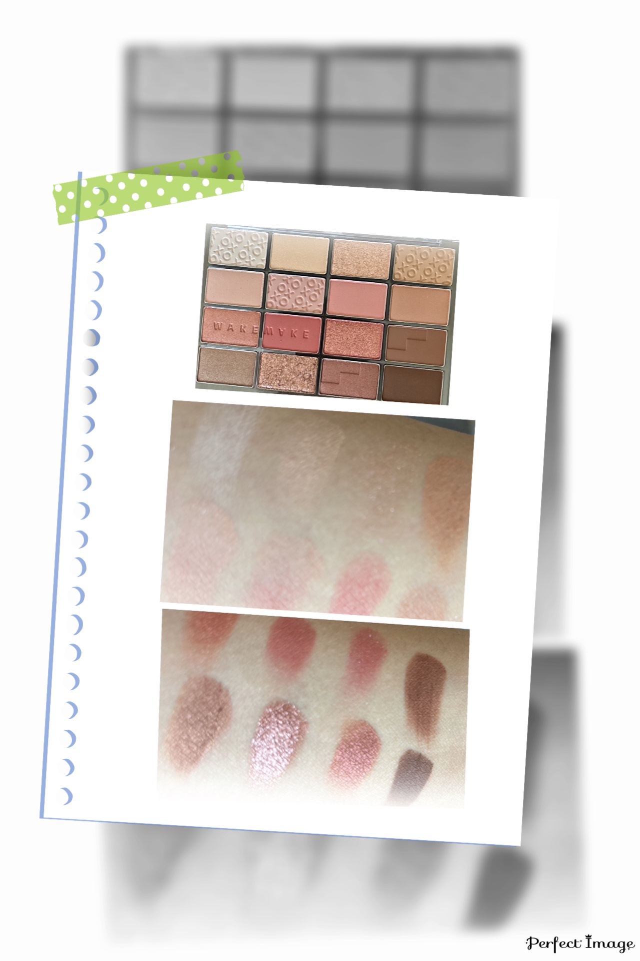 ソフトブラーリングアイパレット/wakemake/アイシャドウパレットを使ったクチコミ（3枚目）