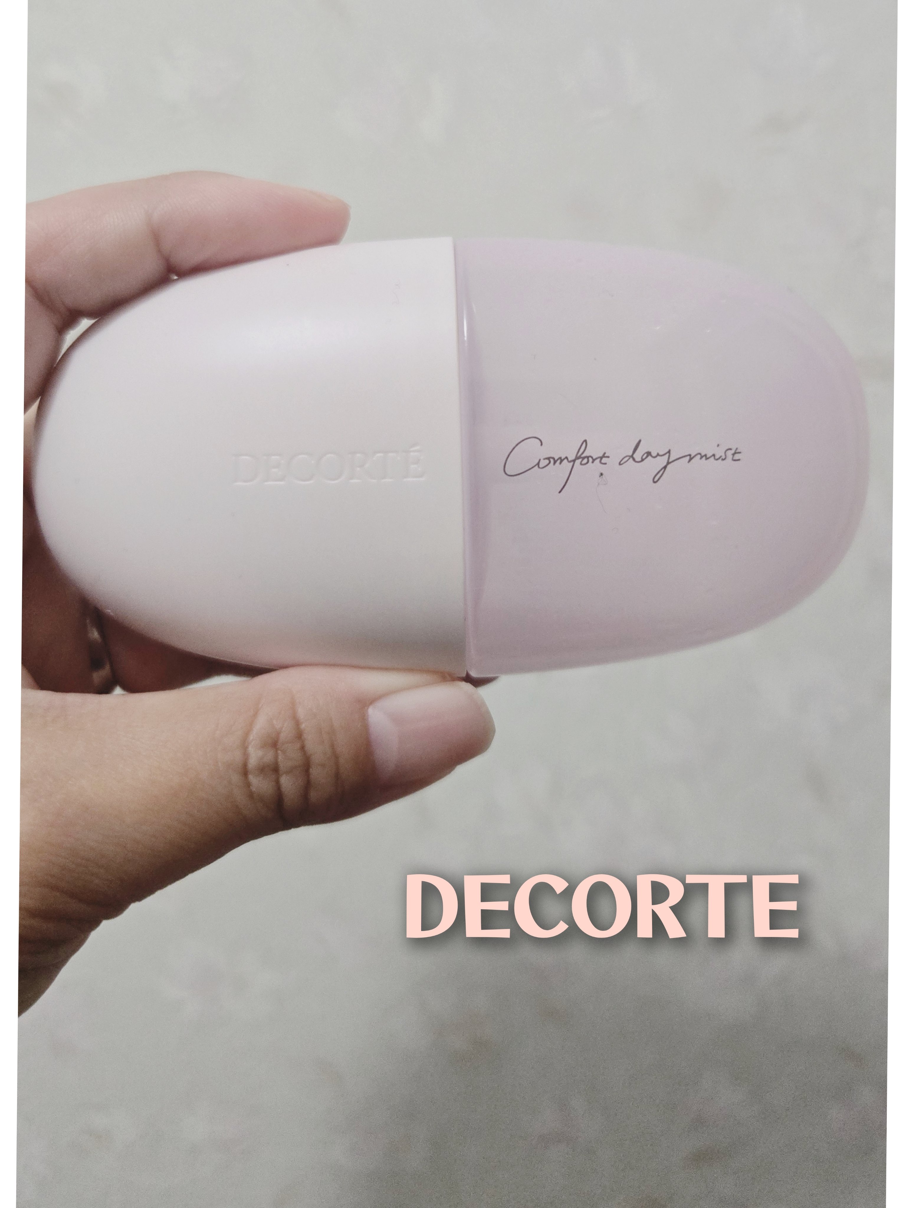 DECORTÉ コンフォート デイミスト　セット＆プロテクトのクチコミ「～キープミスト～

今回はDECORTÉのコンフォート デイミスト　セット＆プロテクトです🩷
.....」（1枚目）