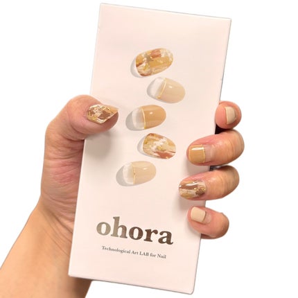 セミキュアジェルネイル(ハンド)/ohora/ネイルシールを使ったクチコミ(2枚目)