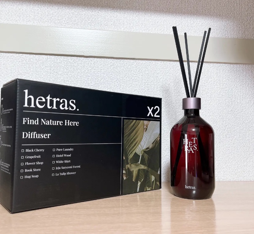 プレミアムディフューザー/hetras/ルームフレグランスを使ったクチコミ（1枚目）