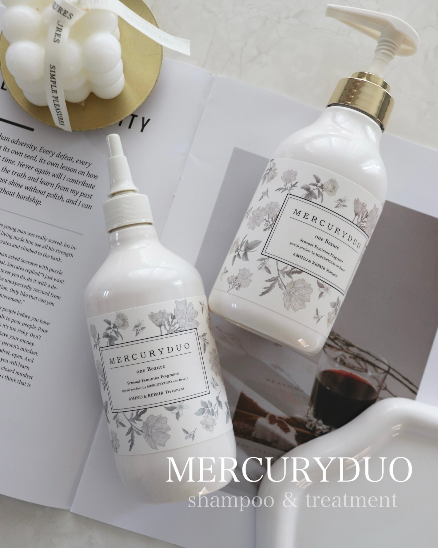 フレグランスシャンプー&ウォータートリートメント スパークリングフローラルの香り/MERCURYDUO/市販シャンプーを使ったクチコミ(1枚目)