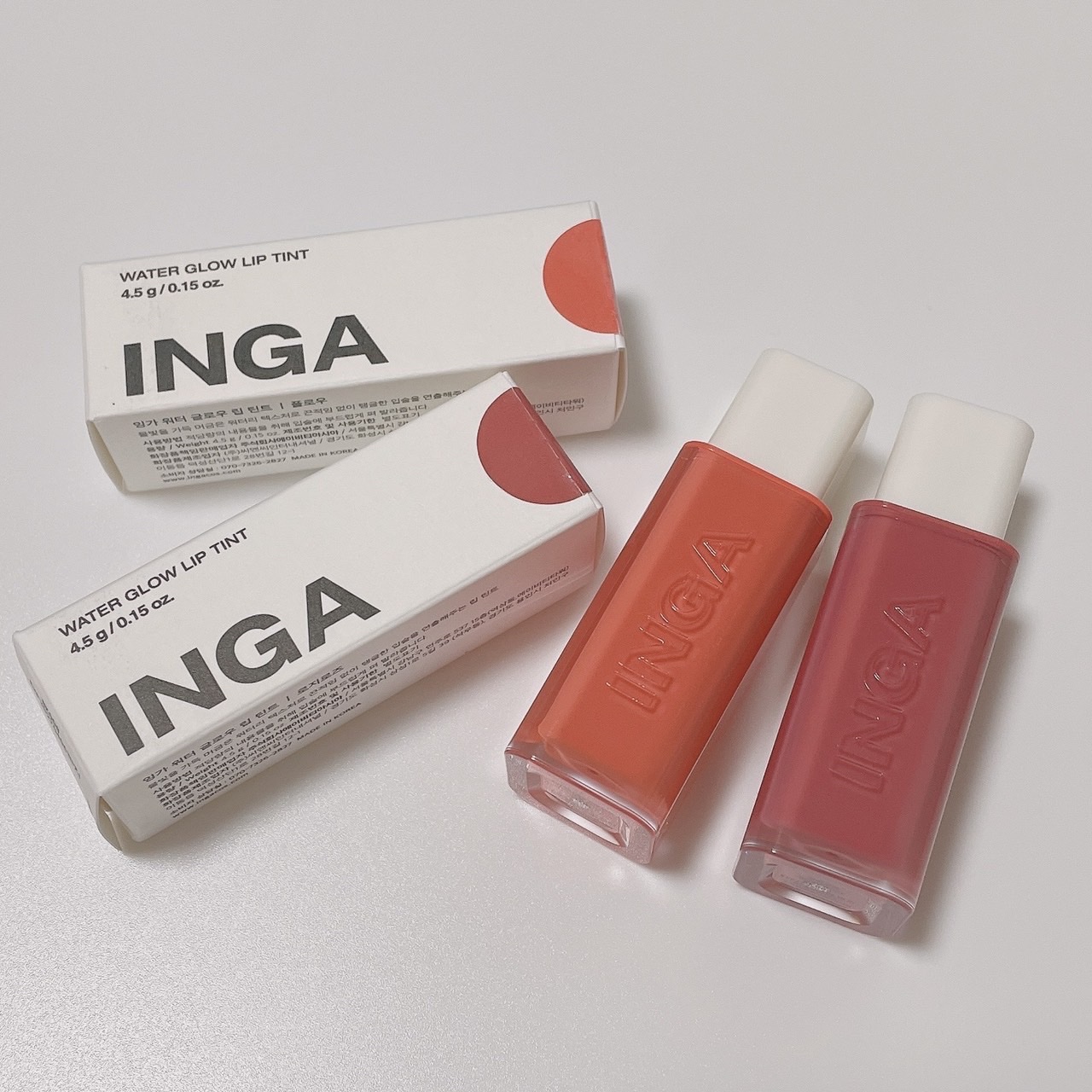 ウォーターグローリップティント/INGA/リップティントを使ったクチコミ（1枚目）