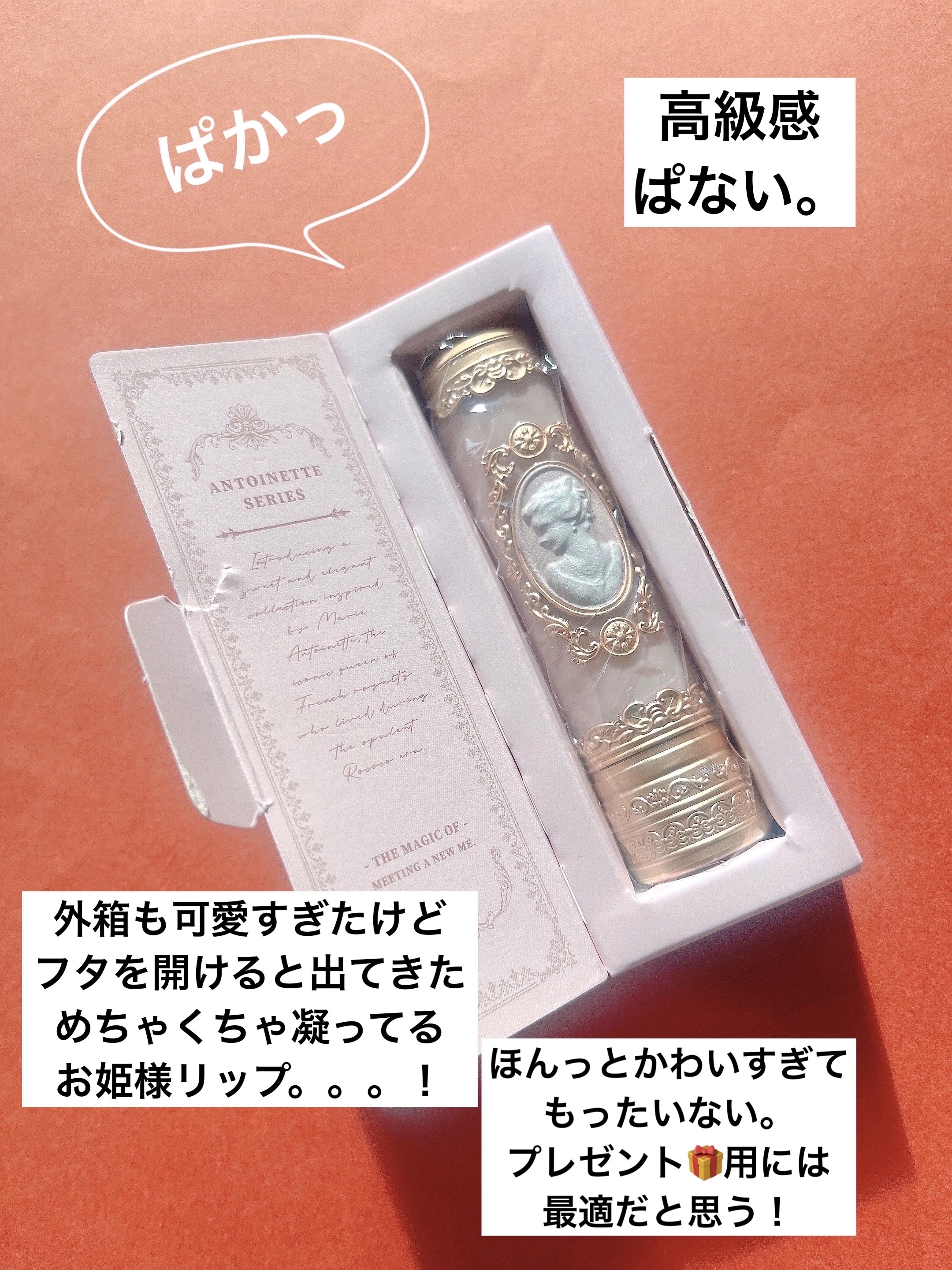 アントワネットメルティングルージュ/MilleFée/口紅を使ったクチコミ（2枚目）