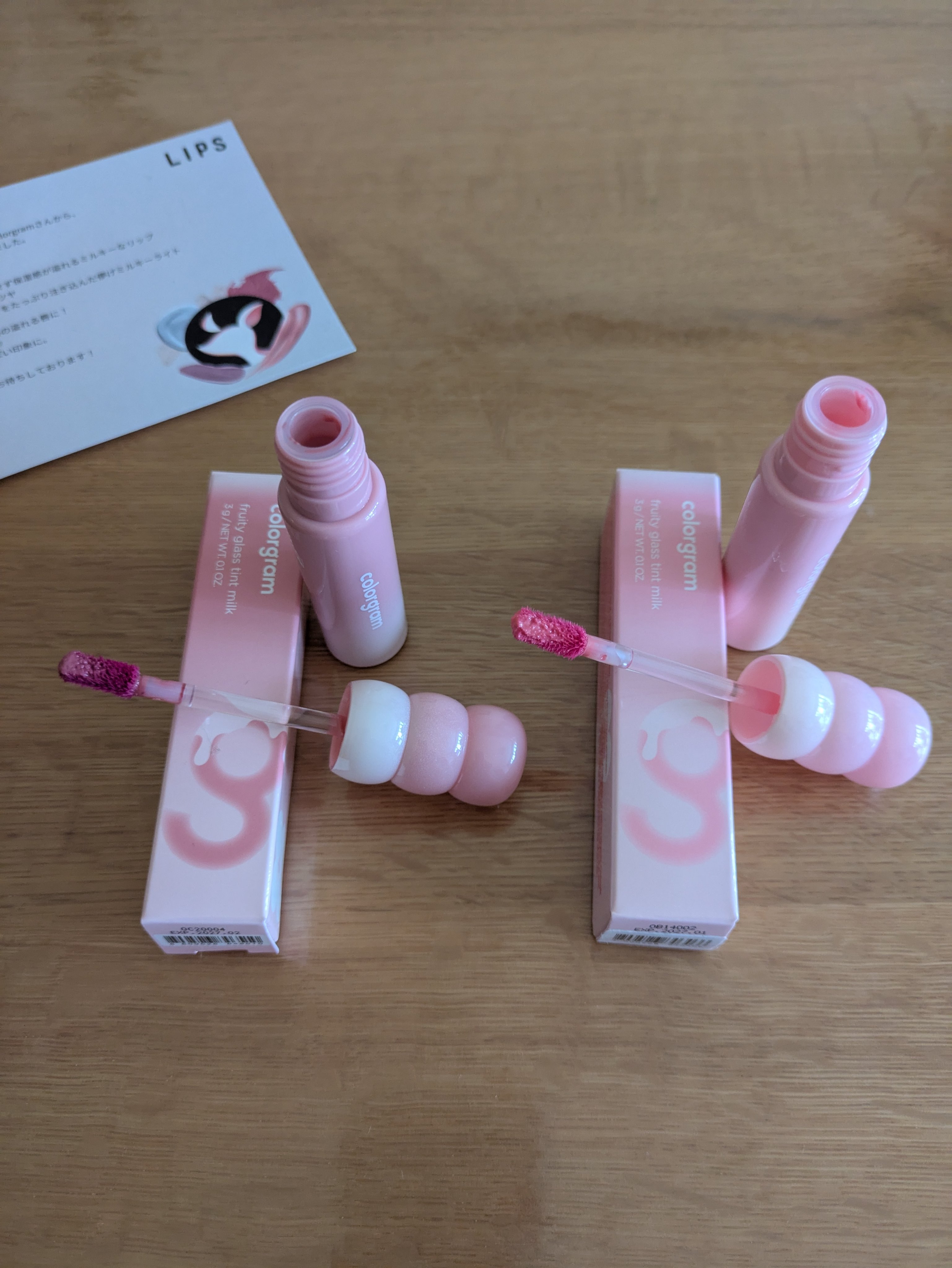 カラーグラム タンフルグラスティントミルク/Colorgram/リップティントを使ったクチコミ（2枚目）