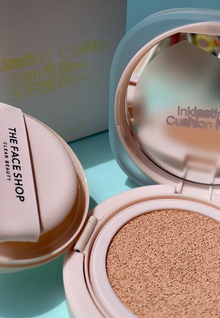 インクラスティングクッションファンデーション/THE FACE SHOP/クッションファンデーションを使ったクチコミ(7枚目)