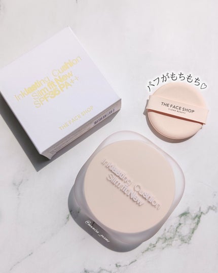インクラスティングクッションファンデーション/THE FACE SHOP/クッションファンデーションを使ったクチコミ(4枚目)