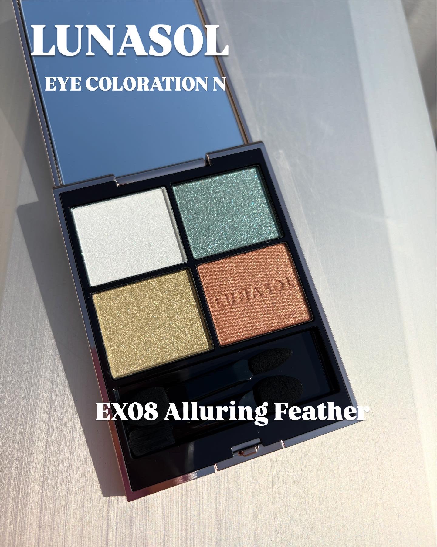 ルナソル アイカラーレーションN EX08 Alluring Feather/LUNASOL/アイシャドウパレットを使ったクチコミ（2枚目）