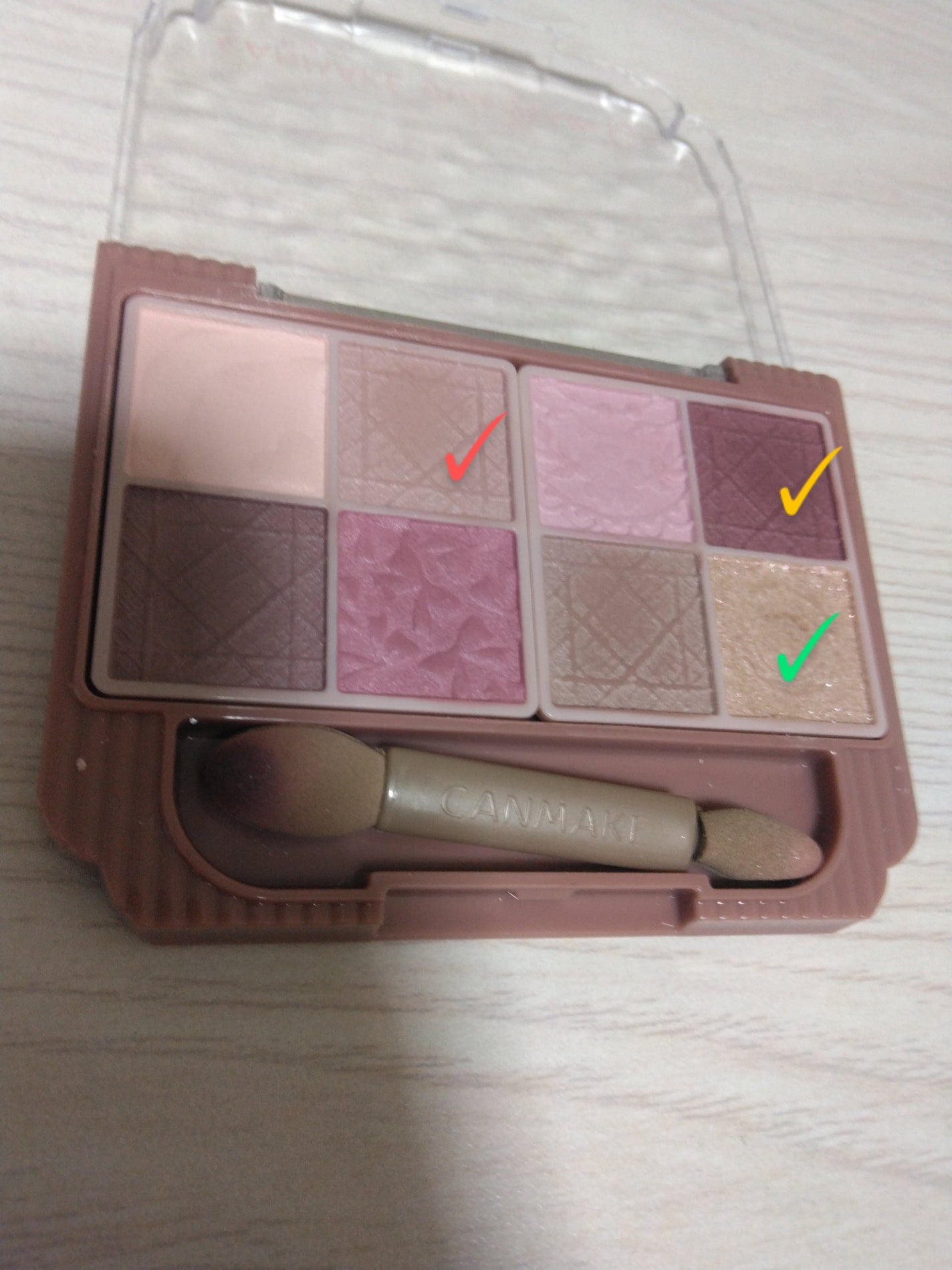 プティパレットアイズ(マットタイプ)/キャンメイク/パウダーアイシャドウを使ったクチコミ(5枚目)