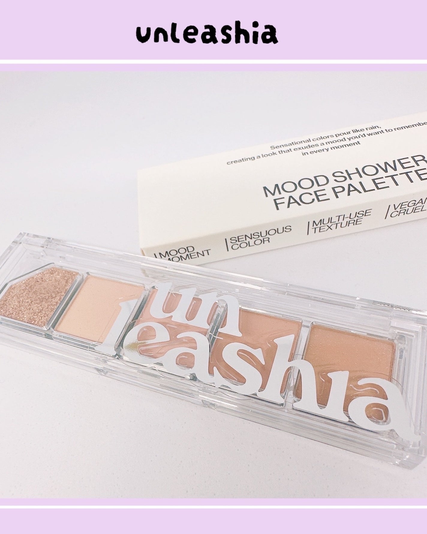 ムードシャワーアイパレット/unleashia/アイシャドウパレットを使ったクチコミ(1枚目)
