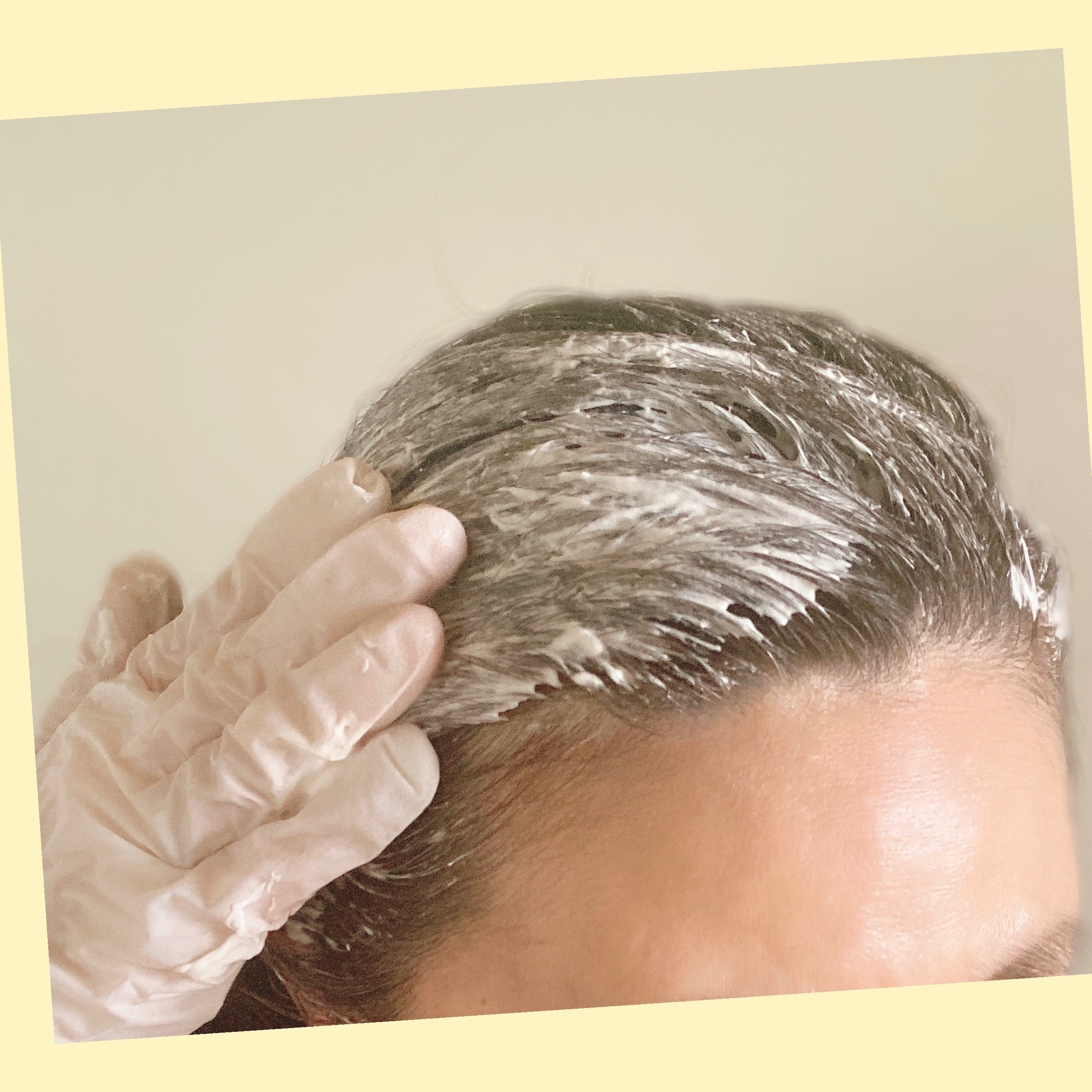 泡クリームカラー/ビゲン/ヘアカラーを使ったクチコミ（2枚目）