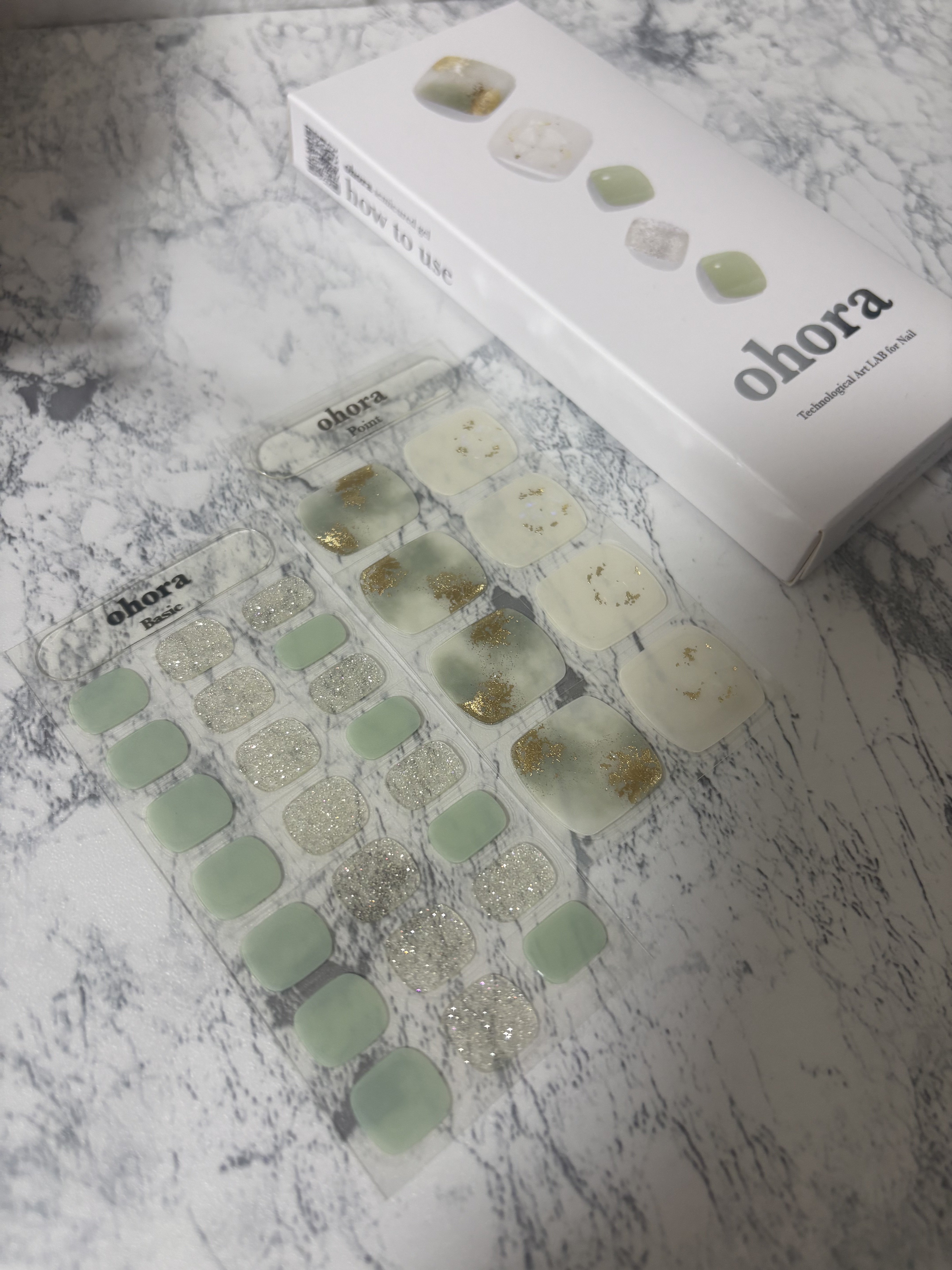 セミキュアジェルネイル(ペディキュア)/ohora/ネイルシールを使ったクチコミ（3枚目）