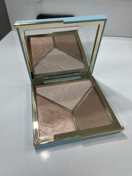 ハイライトシェーディングパレット/TIMAGE/パウダーハイライトを使ったクチコミ(1枚目)