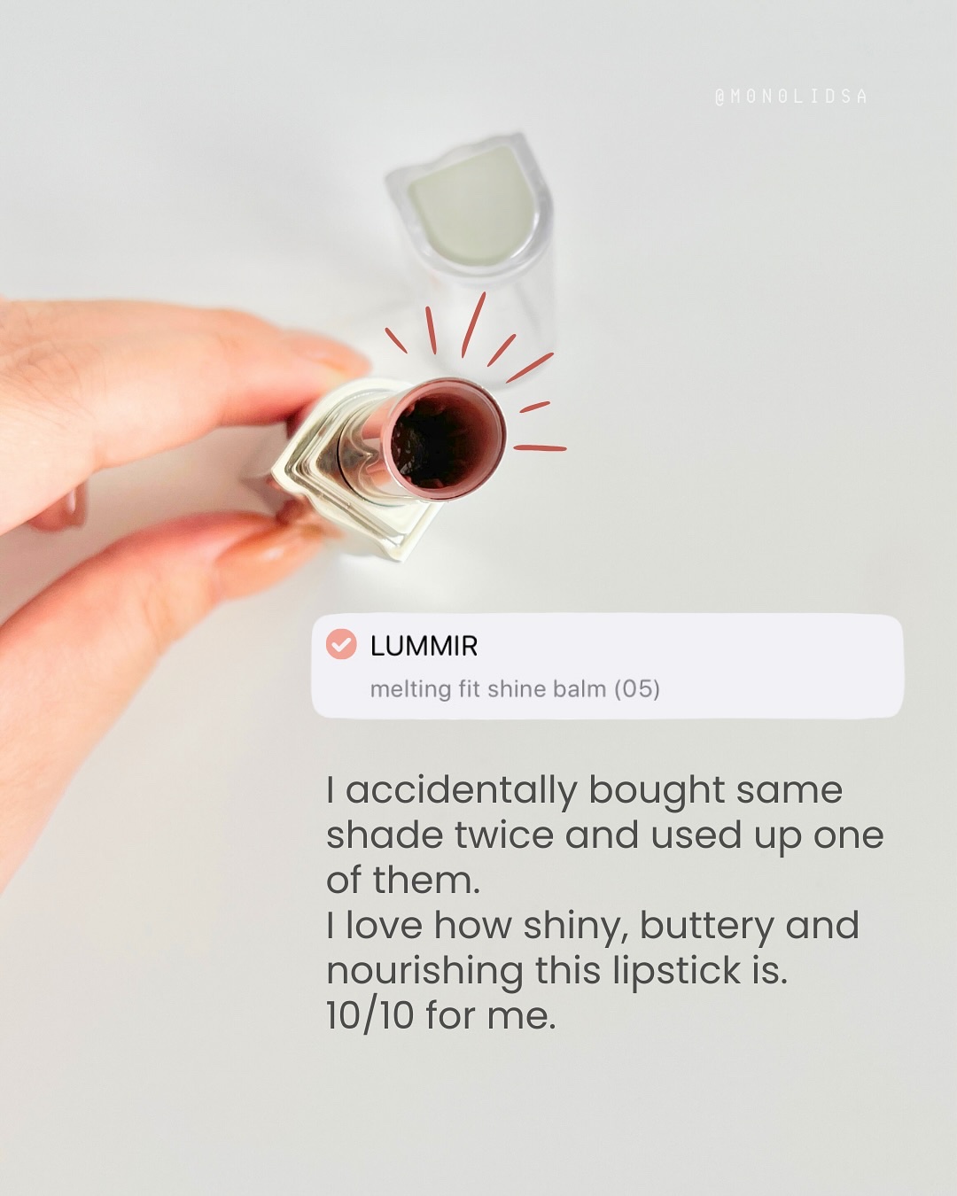 グラスティングメルティングバーム/rom&nd/リップバームを使ったクチコミ（3枚目）