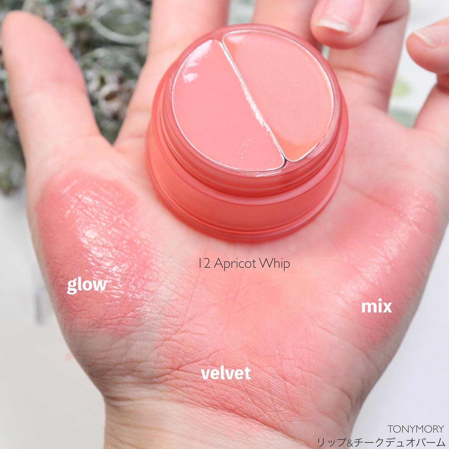 チークトーン リップ＆チーク デュオバーム/TONYMOLY/口紅を使ったクチコミ（2枚目）