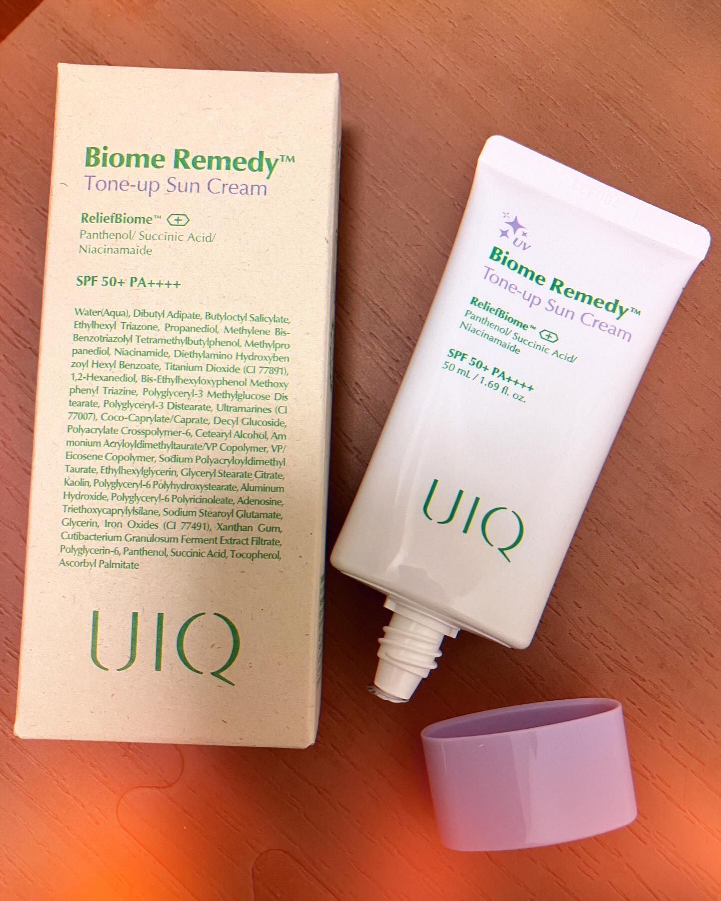 バイオームレメディパープルトーンアップUVクリーム/UIQ/日焼け止めクリームを使ったクチコミ（2枚目）