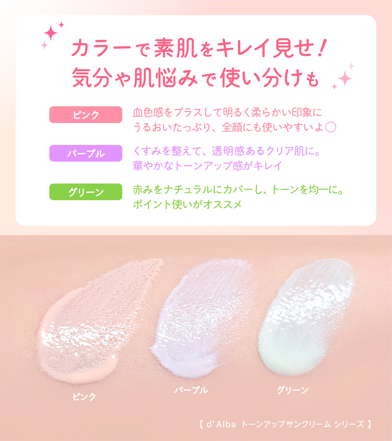 ダルバ ウォータフル トーンアップ サンクリーム(パープル)/ダルバ/日焼け止めクリームを使ったクチコミ（3枚目）