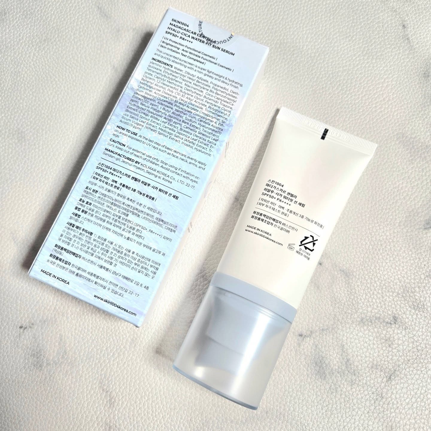 ヒアルーシカ ウォーターフィット サンセラム/SKIN1004/日焼け止めローションを使ったクチコミ（2枚目）