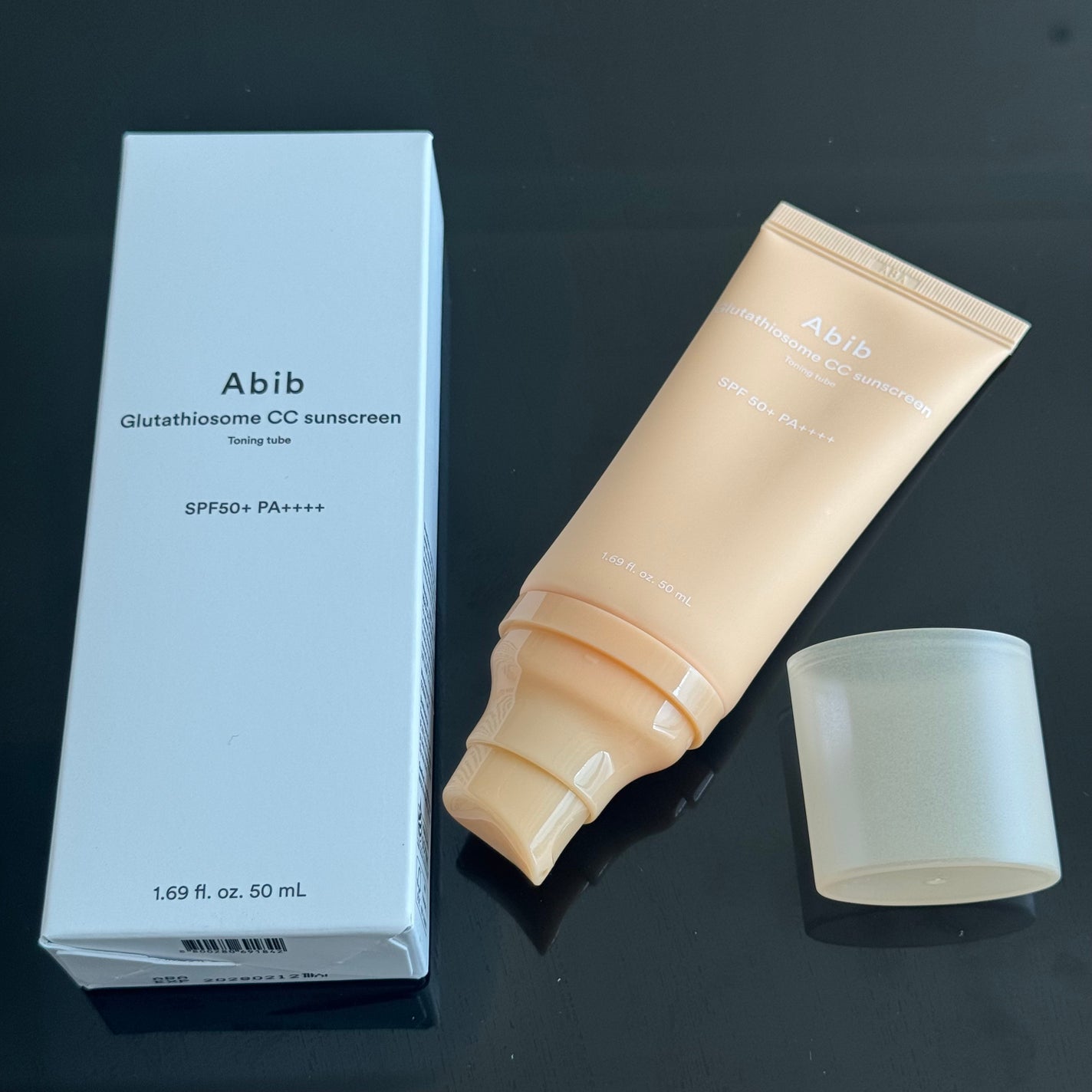 グルタチオンソームCCサンクリームトーニングチューブ/Abib /CCクリームを使ったクチコミ(2枚目)