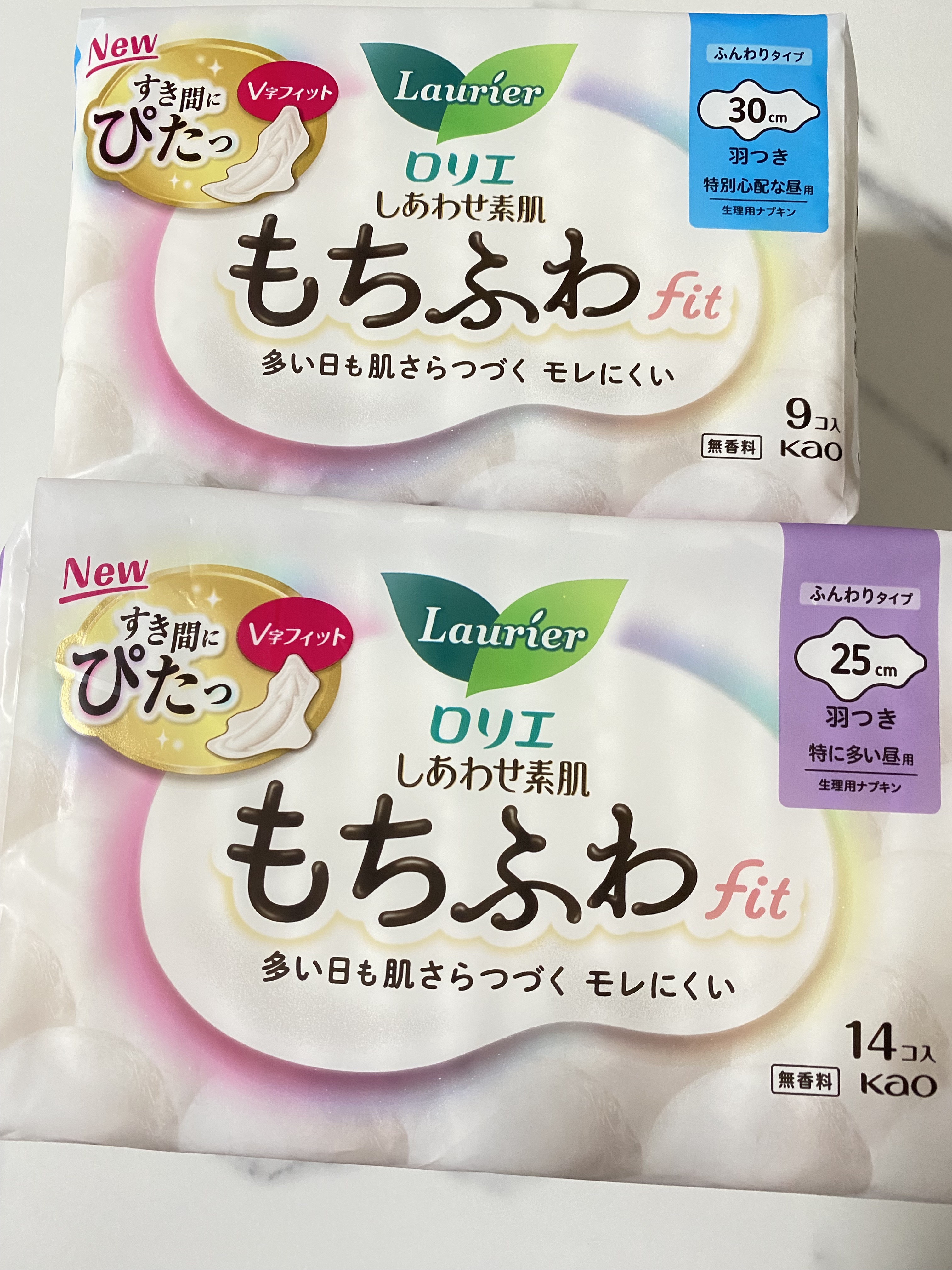 ロリエ もちふわ fit 25cm 羽つき 14コ入 (医薬部外品 )/ロリエ/ナプキンを使ったクチコミ（1枚目）