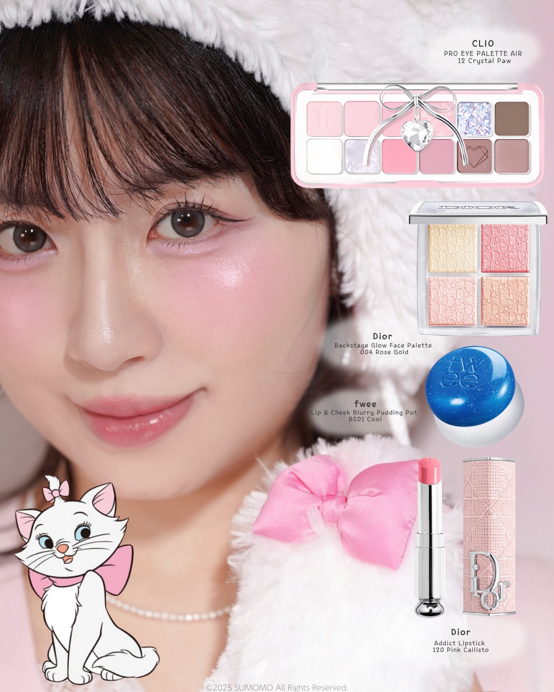 ˗ˋ おしゃれキャットのマリーちゃんメイク,₍^. .^₎,~🎀 White×Pinkの猫目ディズニーメイク🐈🩷ブルベ夏のメイクレシピは @smm_c_ からチェック🔎

ディズニーに行ったときにマリーちゃんコーデをしたのですが、事