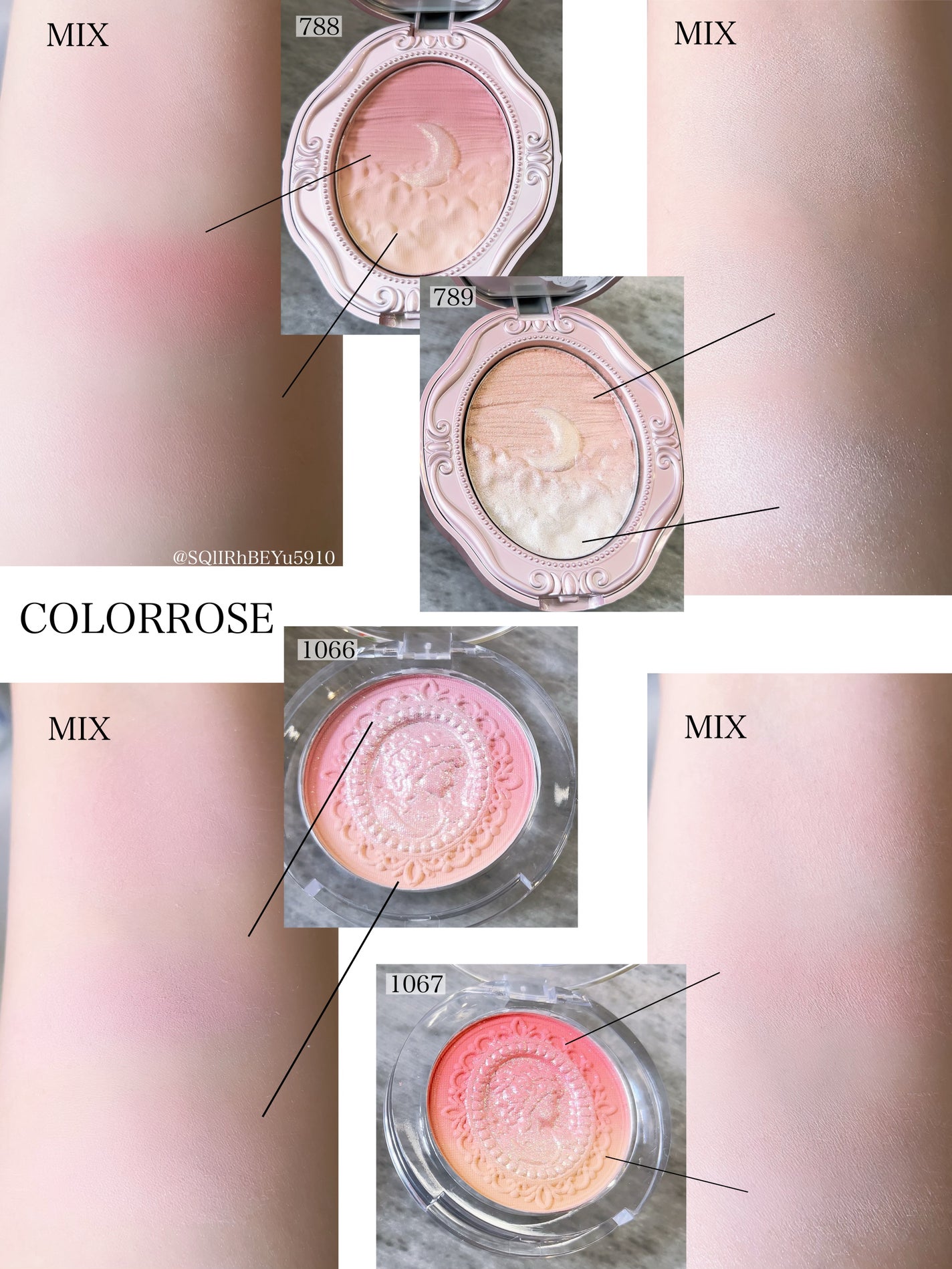 グラデーションエンボスチーク/COLORROSE/パウダーチークを使ったクチコミ(2枚目)