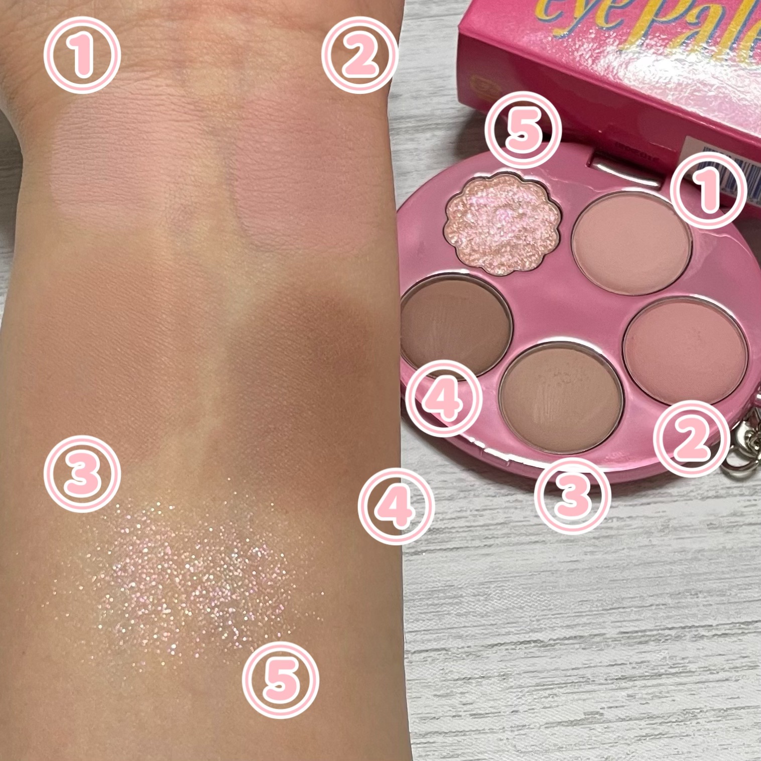 フィー ポケットアイパレット/fwee/アイシャドウパレットを使ったクチコミ（2枚目）