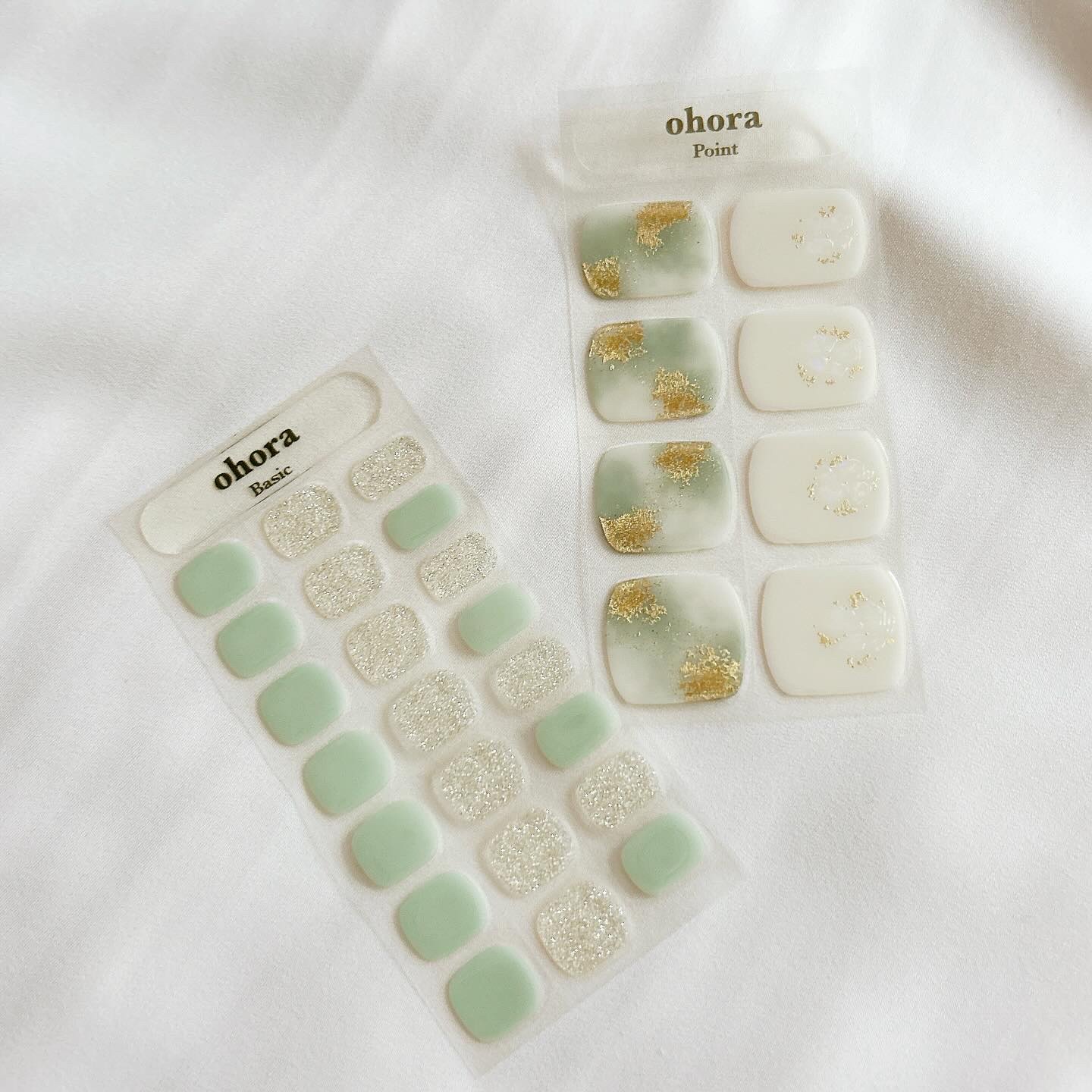 セミキュアジェルネイル(ペディキュア)/ohora/ネイルシールを使ったクチコミ（3枚目）