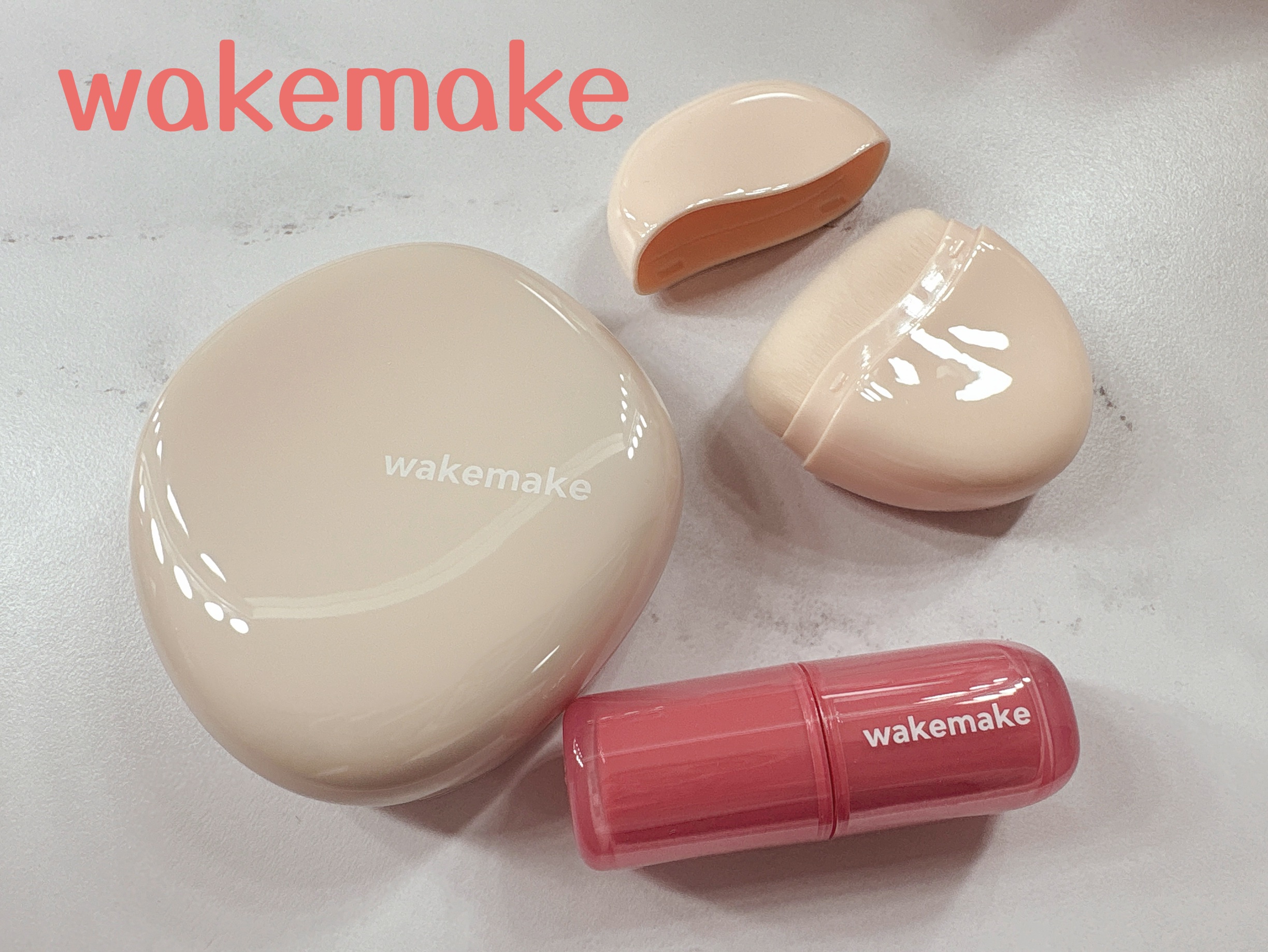 ウォータフルグロウティント/wakemake/リップティントを使ったクチコミ（1枚目）