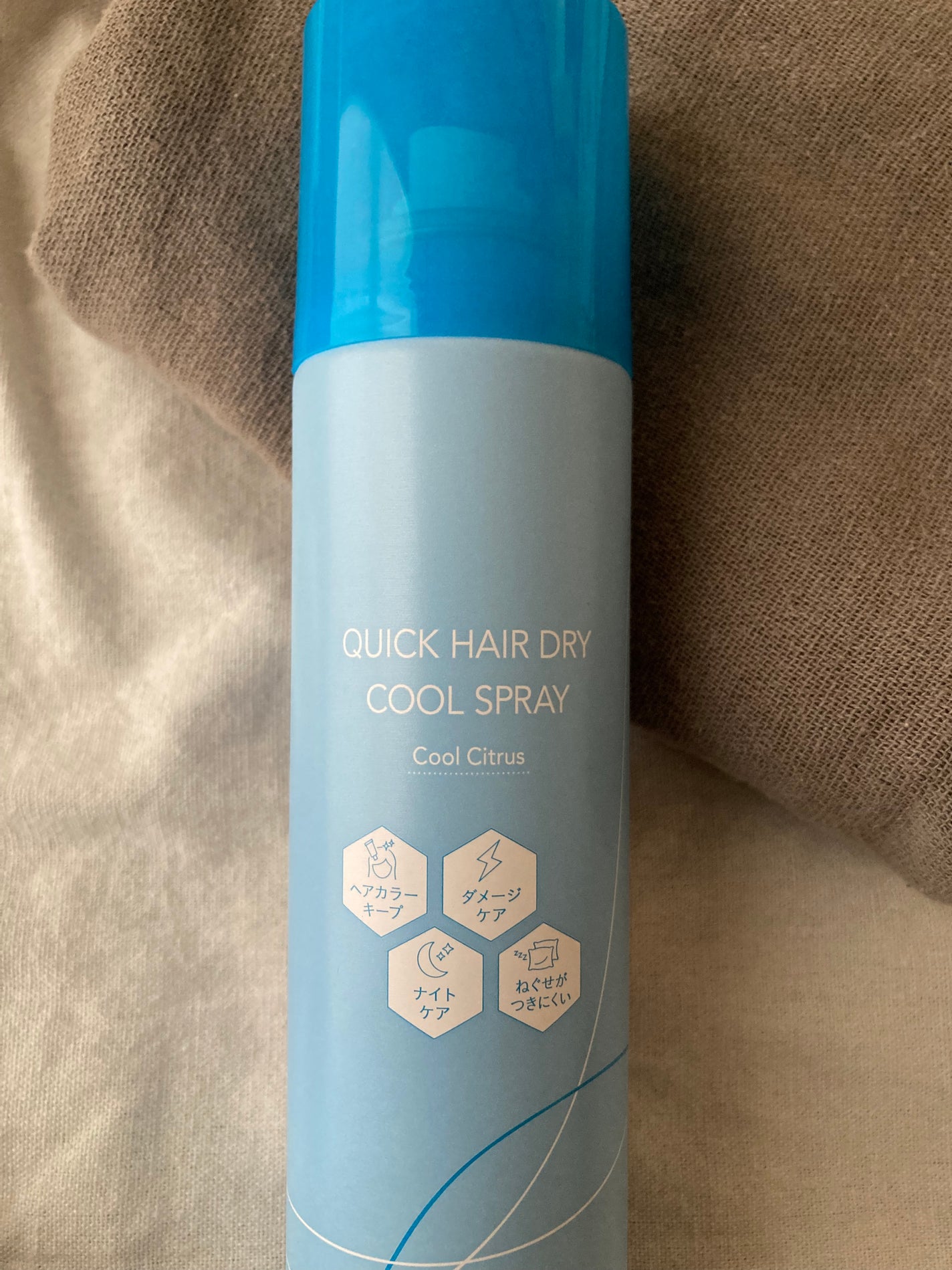 スキューズミー クイックヘアドライクールスプレー クールシトラスの香り/スキューズミー/ヘアスプレーを使ったクチコミ(1枚目)