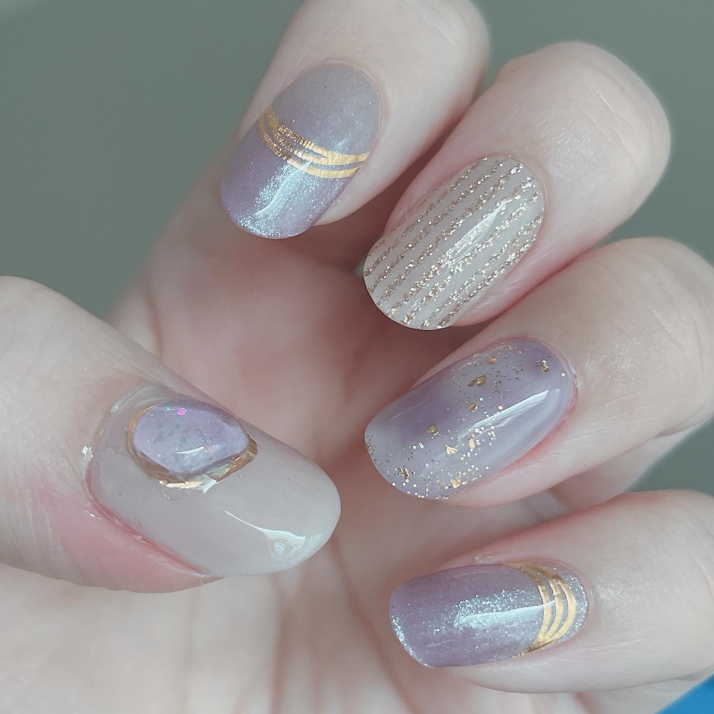 セミキュアジェルネイル（ハンド）/ohora/ネイルシールを使ったクチコミ（2枚目）