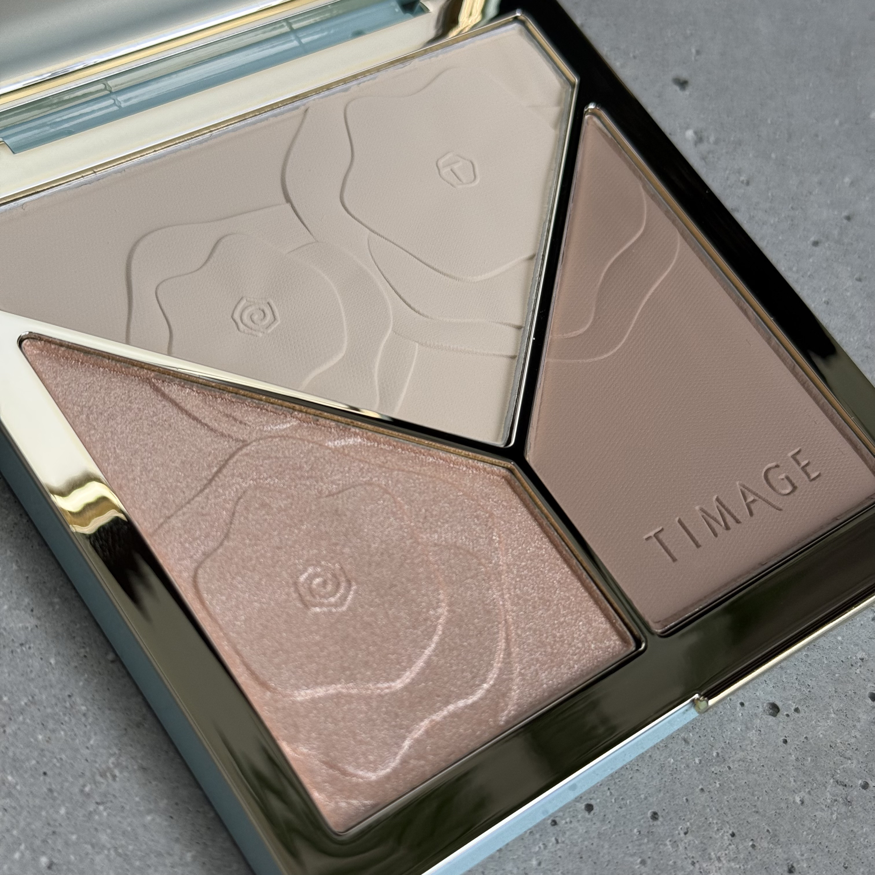 ハイライトシェーディングパレット/TIMAGE/パウダーハイライトを使ったクチコミ（3枚目）