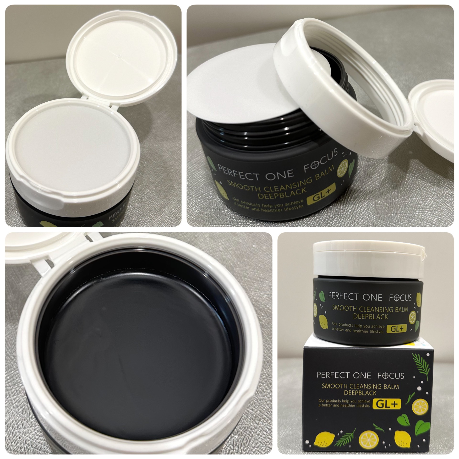 スムースクレンジングバーム ディープブラック GL+/PERFECT ONE  FOCUS/クレンジングバームを使ったクチコミ（2枚目）