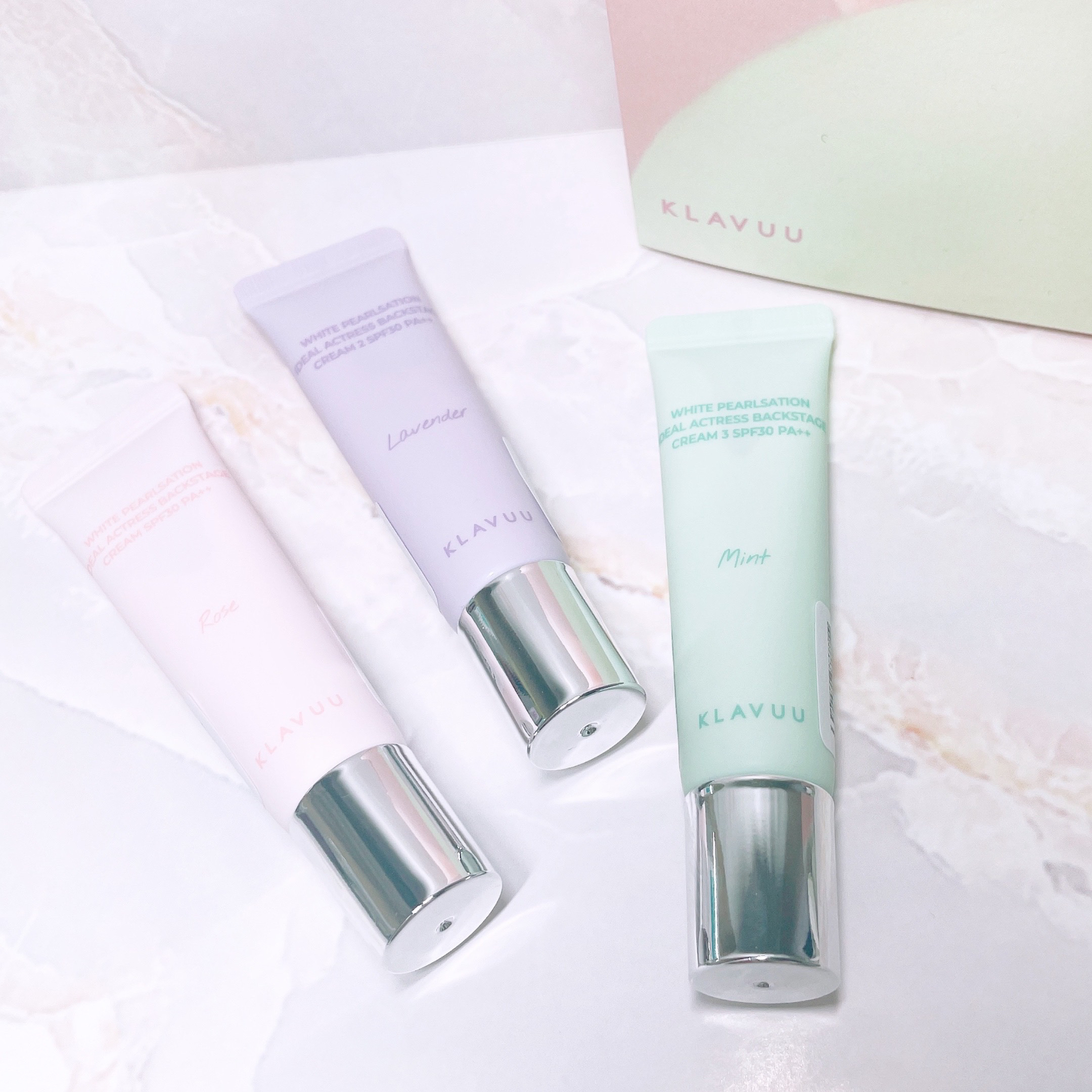 WHITE PEARLSATION  IDEAL ACTRESS BACKSTAGE CREAM/KLAVUU/化粧下地を使ったクチコミ（2枚目）