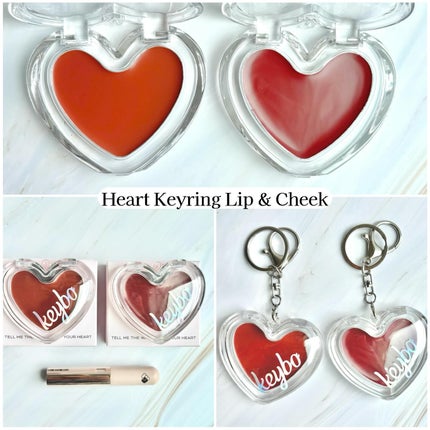 ハートキーリング リップ&チーク/keybo/口紅を使ったクチコミ(2枚目)