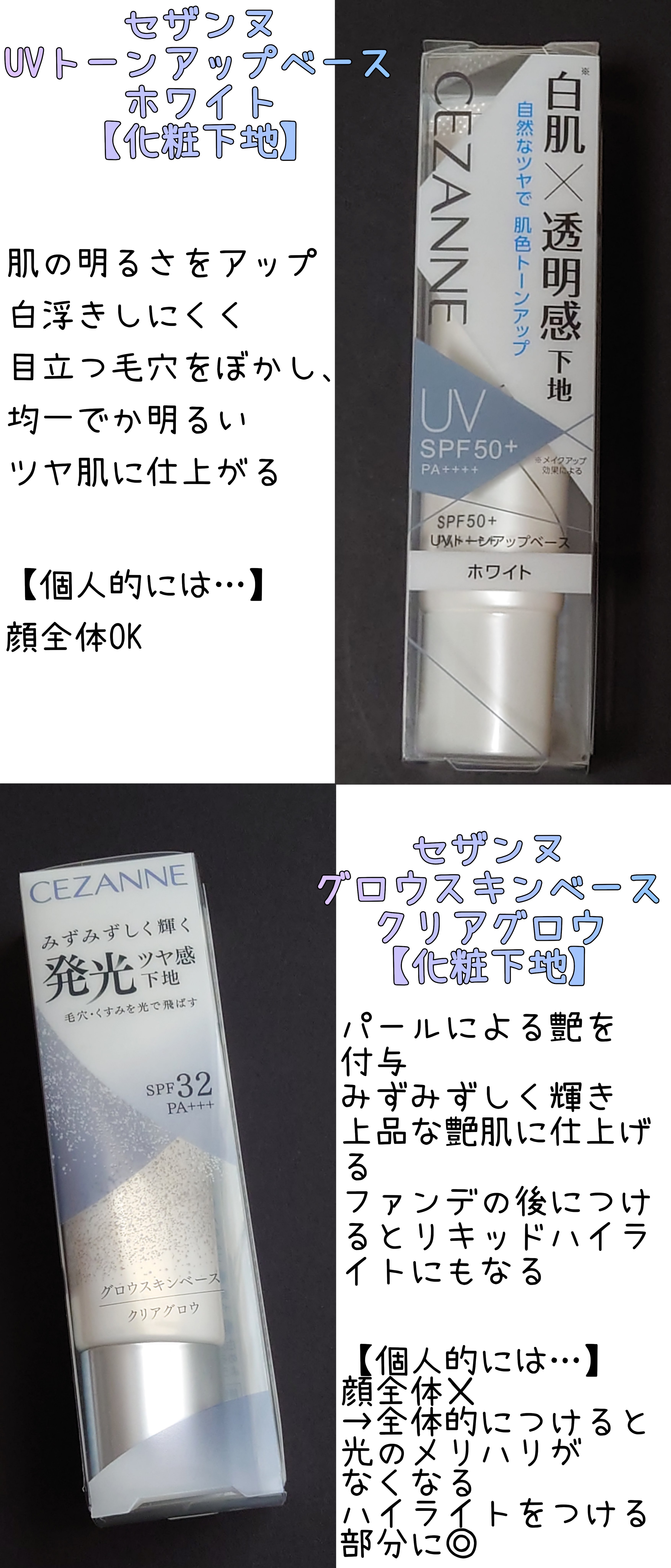 UVトーンアップベース/CEZANNE/化粧下地を使ったクチコミ（1枚目）