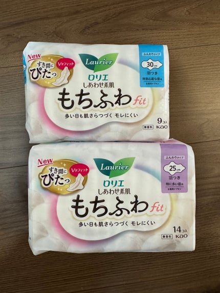 ロリエ もちふわ fit 25cm 羽つき 14コ入 (医薬部外品 )/ロリエ/ナプキンを使ったクチコミ(1枚目)