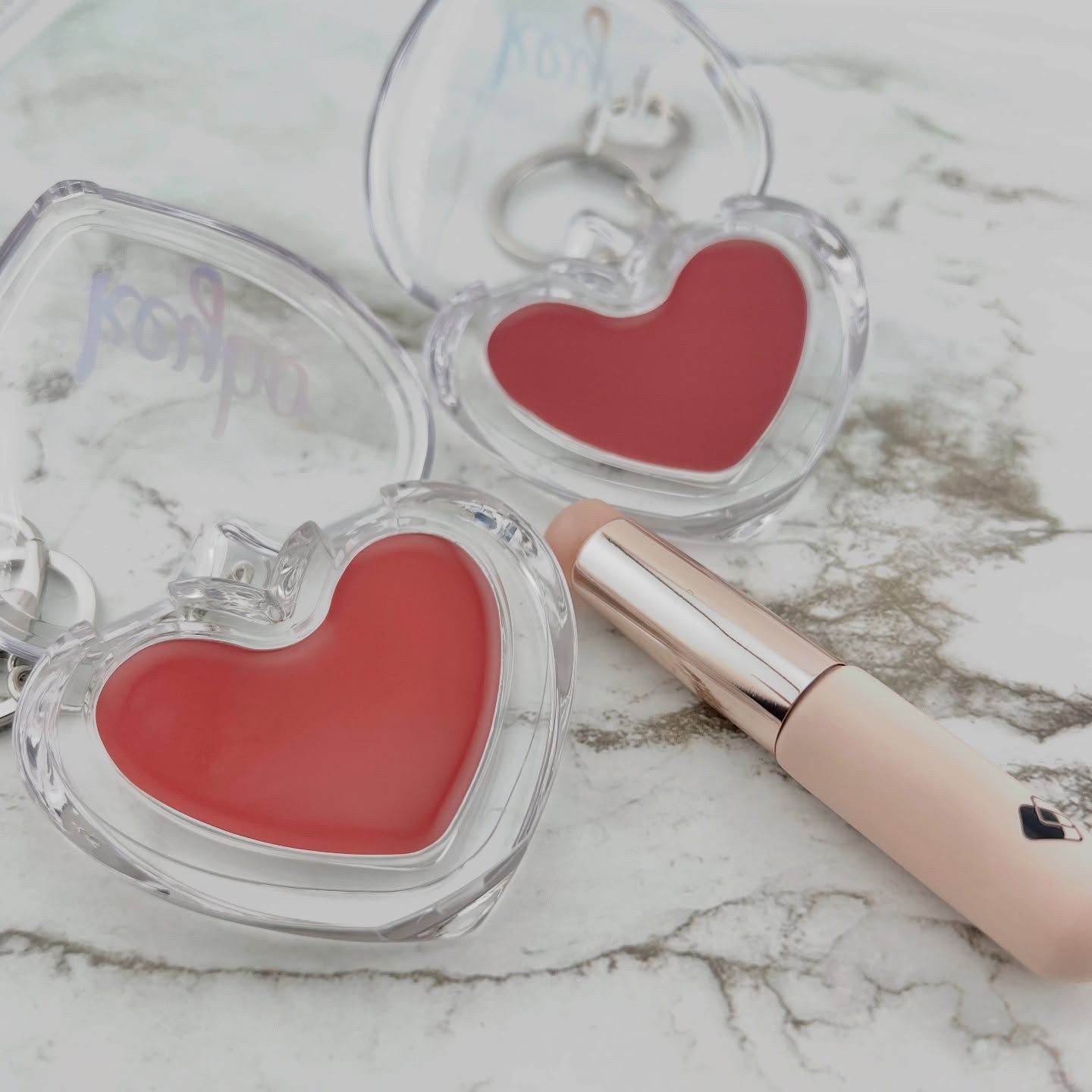 ハートキーリング リップ＆チーク/keybo/口紅を使ったクチコミ（2枚目）