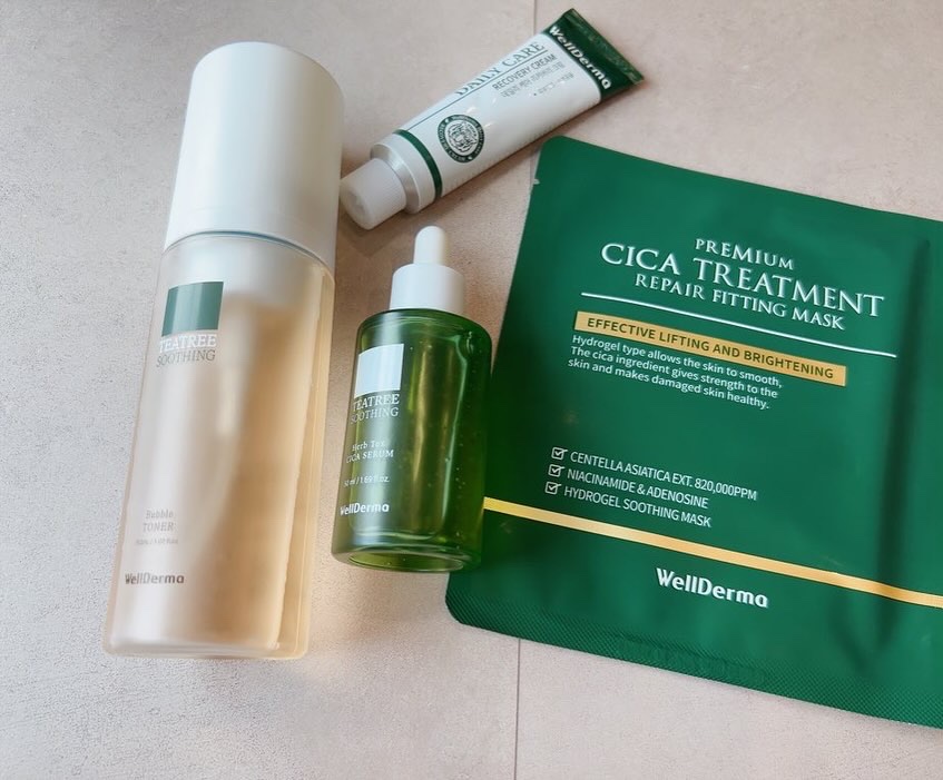 ティーツリースーディングバブルトナー150ml+詰め替え用100mlセット/WellDerma/化粧水を使ったクチコミ（2枚目）