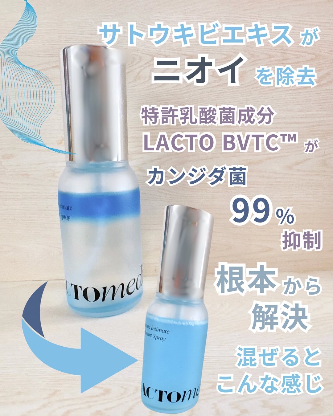 LACTOMEDI Feminine Probiotics Dry Mist/LACTOMEDI/デリケートゾーンケアを使ったクチコミ（2枚目）