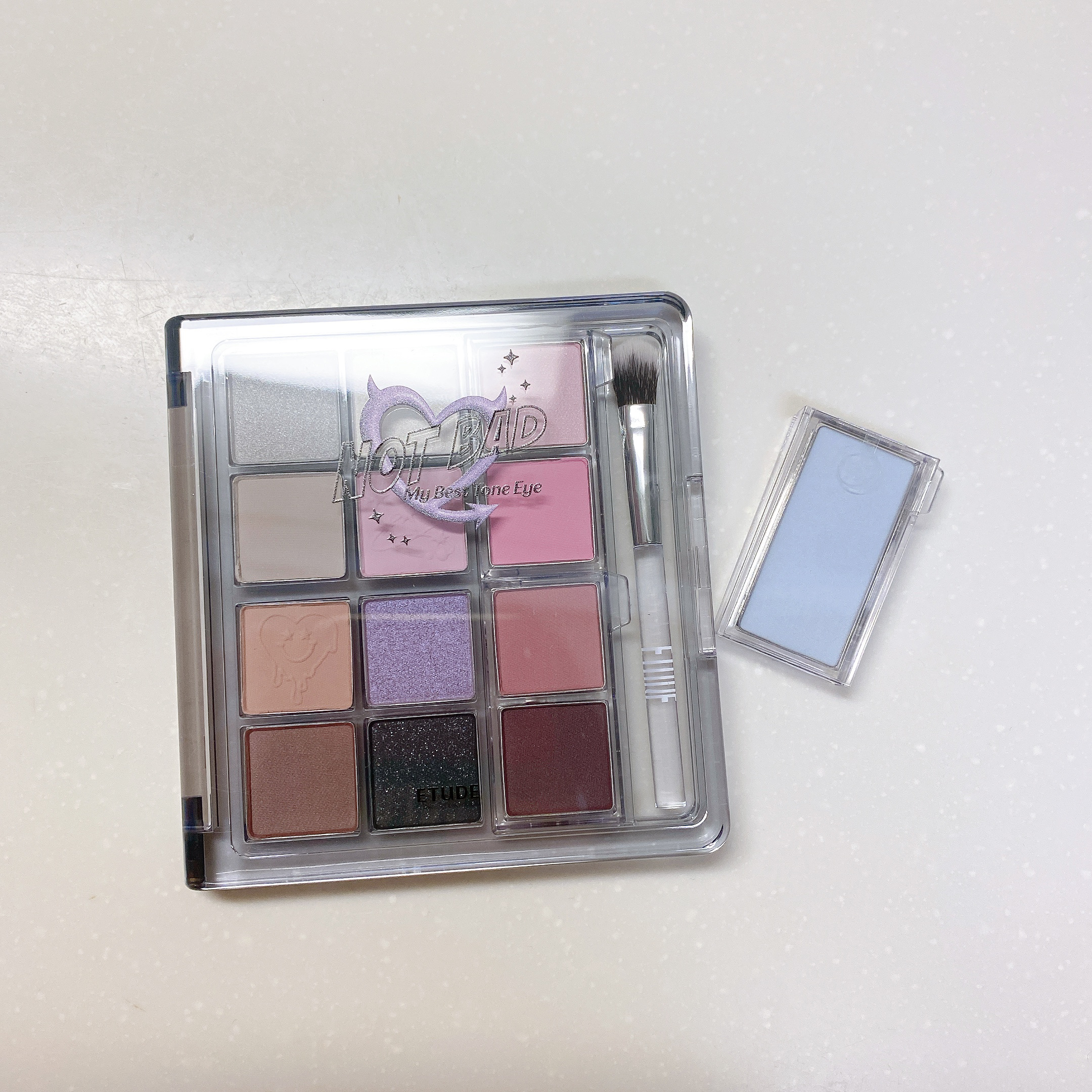 マイベストトーンアイパレット オッケーグレー/ETUDE/アイシャドウパレットを使ったクチコミ（1枚目）