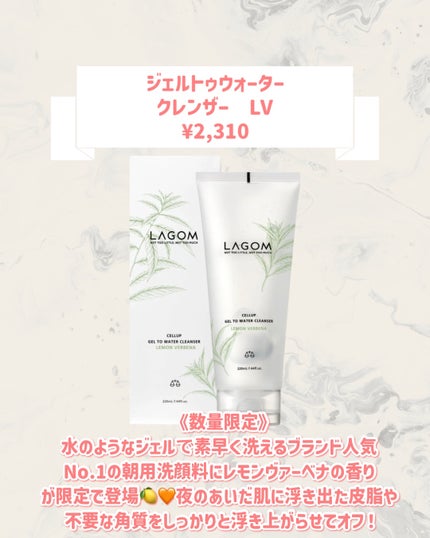ジェルトゥウォーター クレンザー(LV)/LAGOM /その他洗顔料を使ったクチコミ(2枚目)