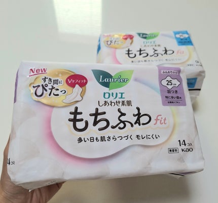 ロリエ もちふわ fit 25cm 羽つき 14コ入 (医薬部外品 )/ロリエ/ナプキンを使ったクチコミ(3枚目)