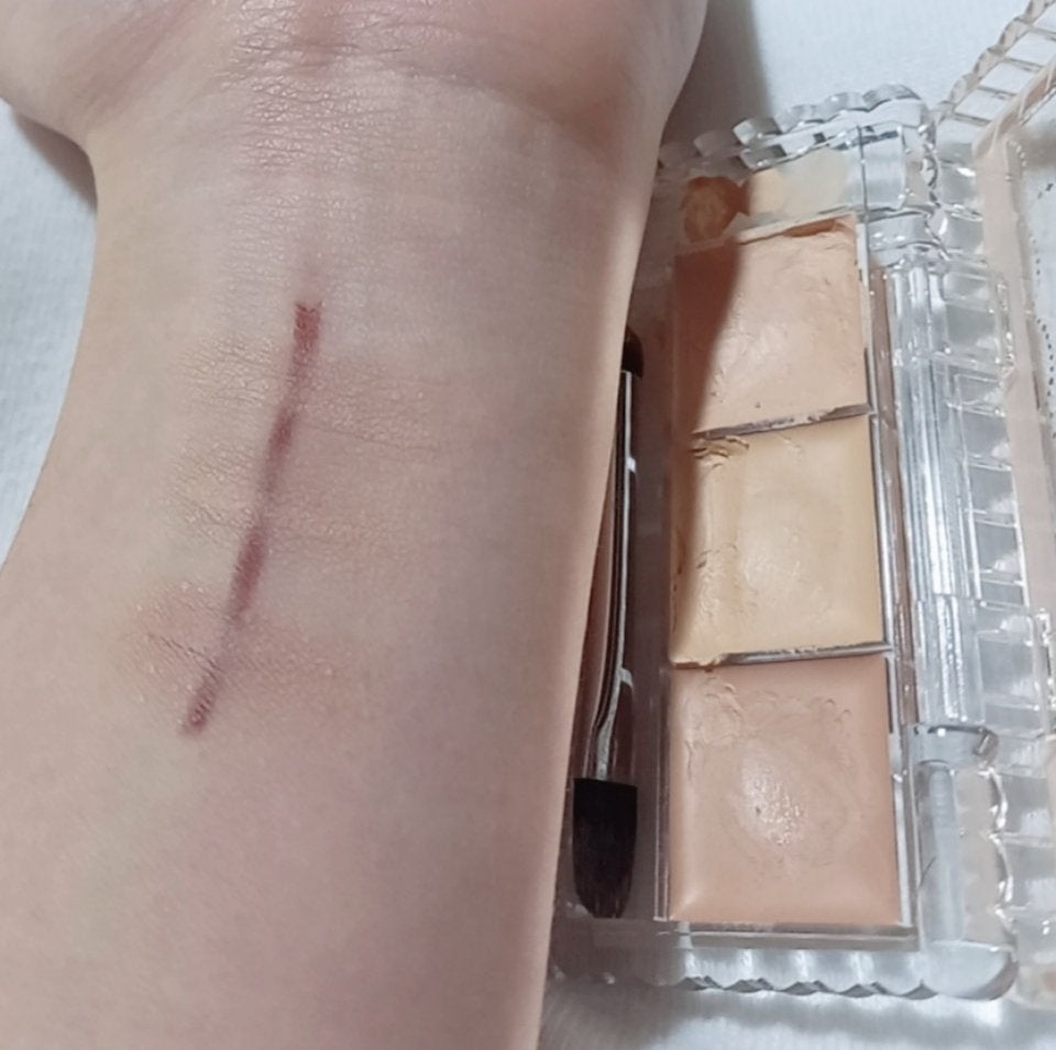 カラーミキシングコンシーラー/キャンメイク/パレットコンシーラーを使ったクチコミ(4枚目)