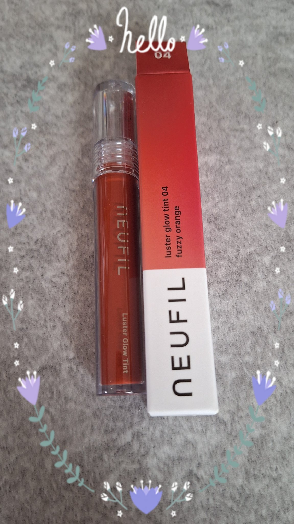 ラスターグロウティント 04 ファジーオレンジ/NEUFIL/リップティントを使ったクチコミ（1枚目）