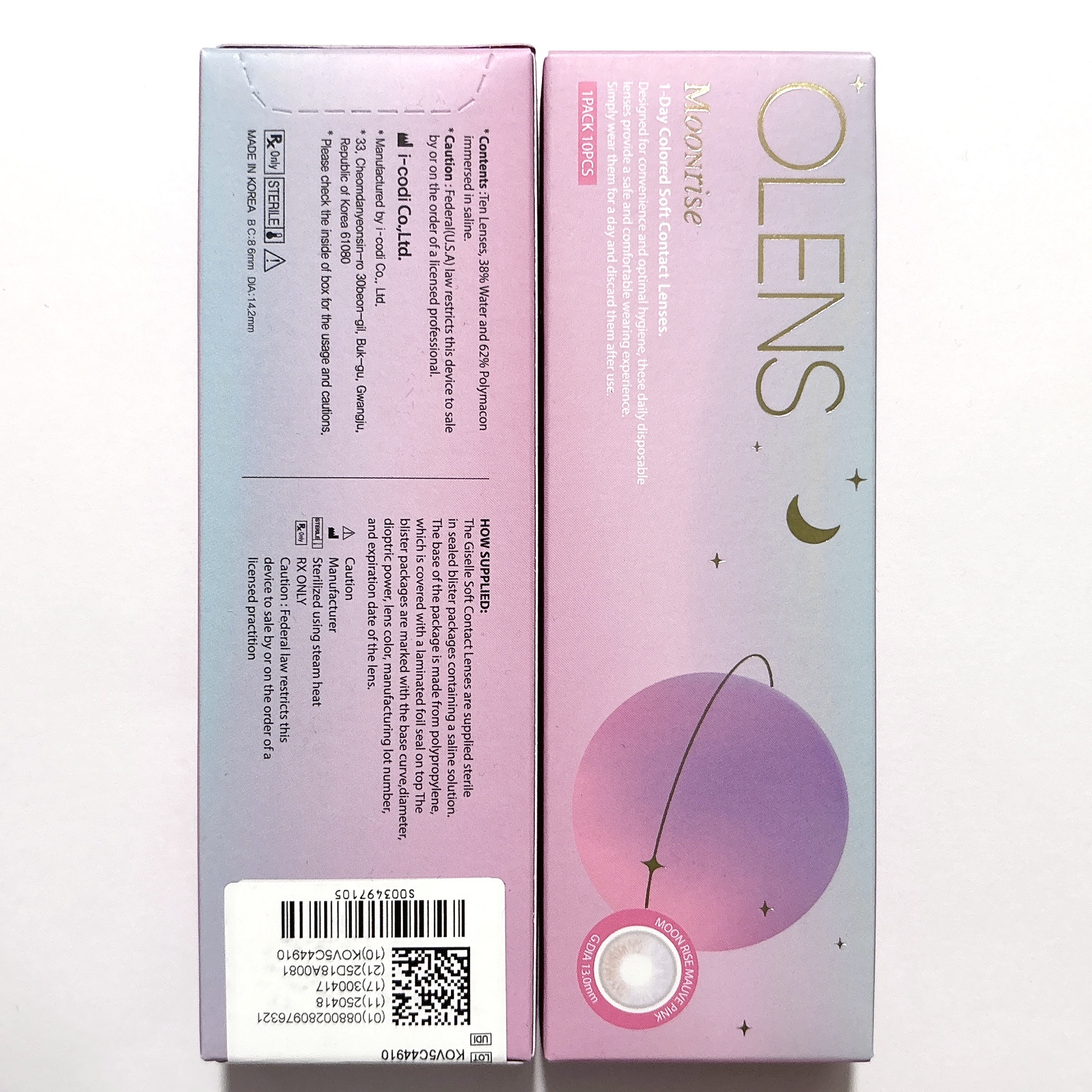 Moonrise 1day/OLENS/ワンデー（１DAY）カラコンを使ったクチコミ（3枚目）