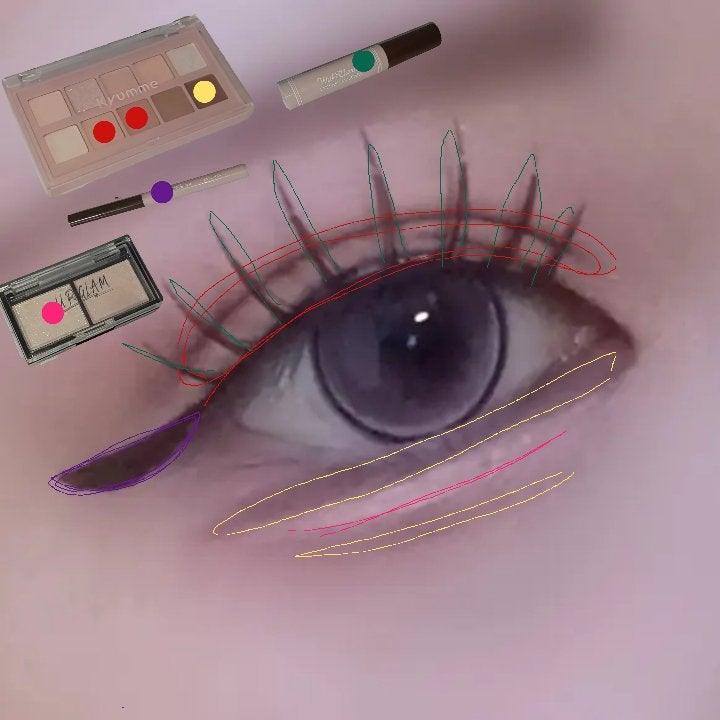 シルキーアイシャドウ/U R GLAM/アイシャドウパレットを使ったクチコミ(6枚目)