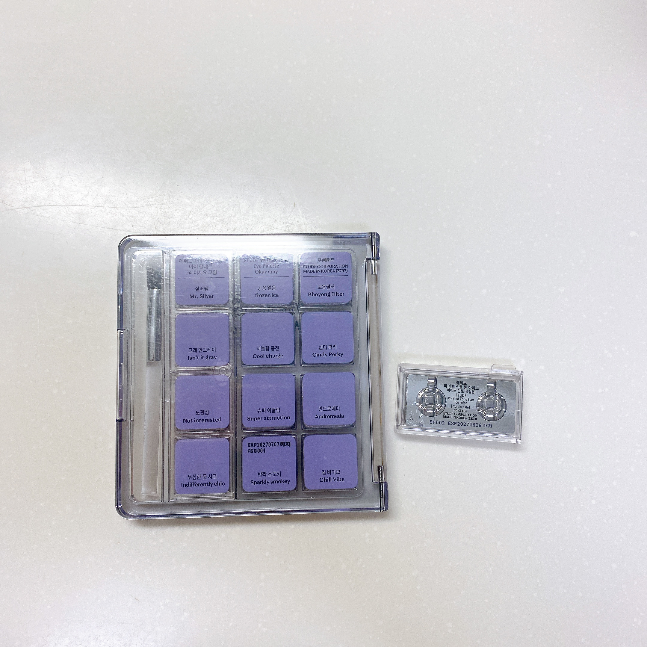 マイベストトーンアイパレット オッケーグレー/ETUDE/アイシャドウパレットを使ったクチコミ（3枚目）