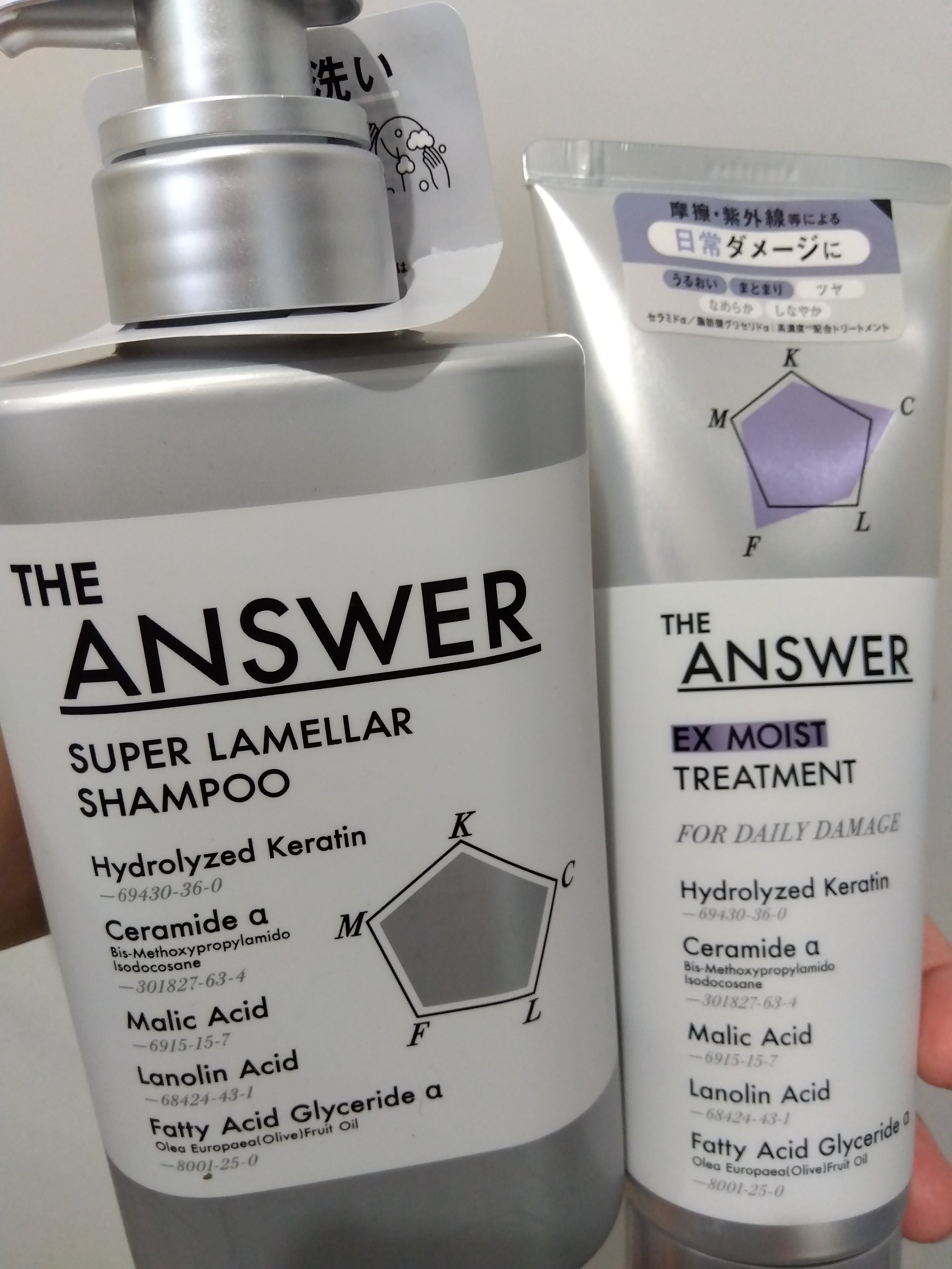 THE ANSWER EXモイストトリートメント FOR DAILY DAMAGE/THE ANSWER/洗い流すヘアトリートメントを使ったクチコミ（1枚目）
