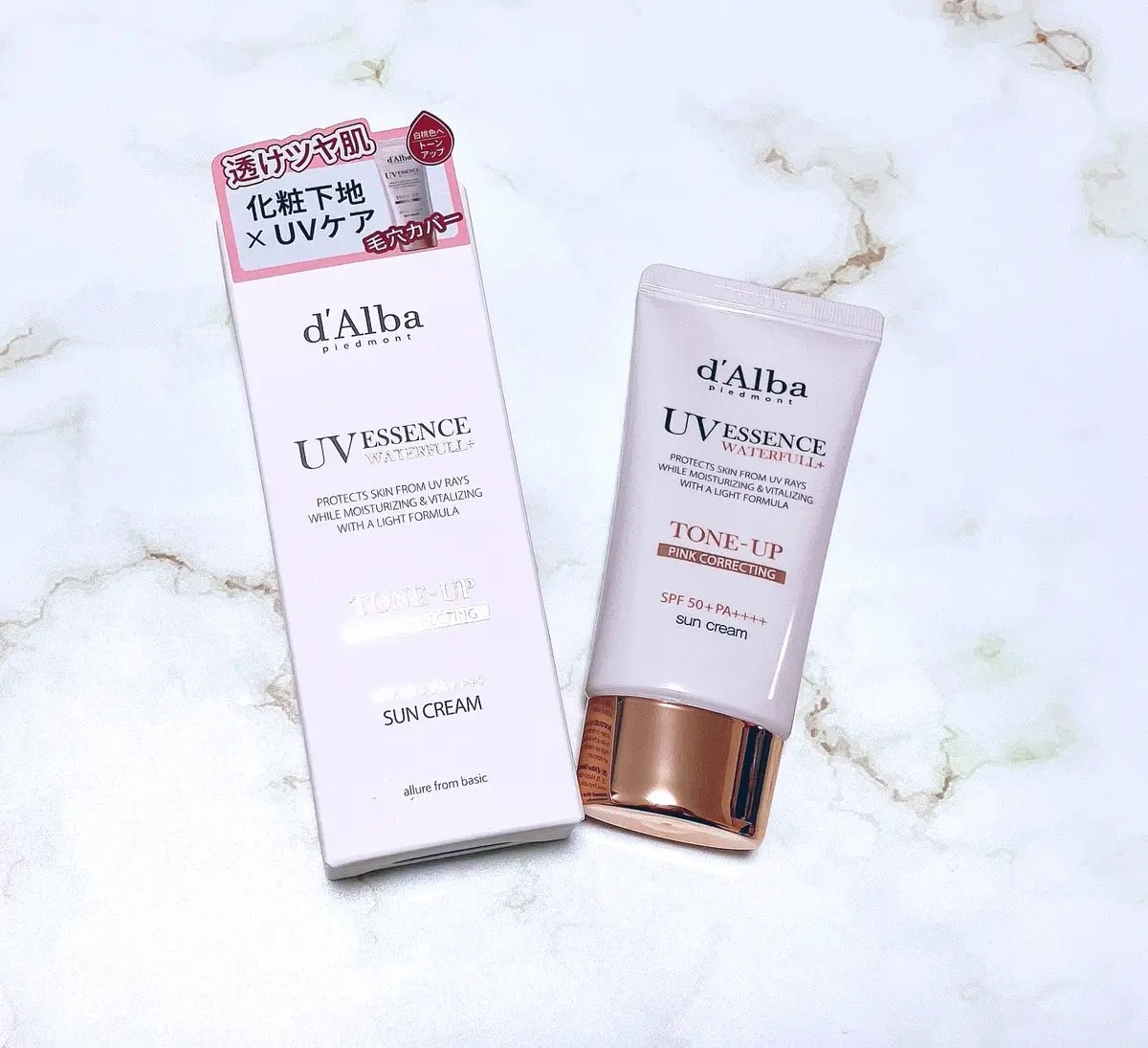 ウォータフルトーンアップサンクリーム/ダルバ/日焼け止めクリームを使ったクチコミ（1枚目）