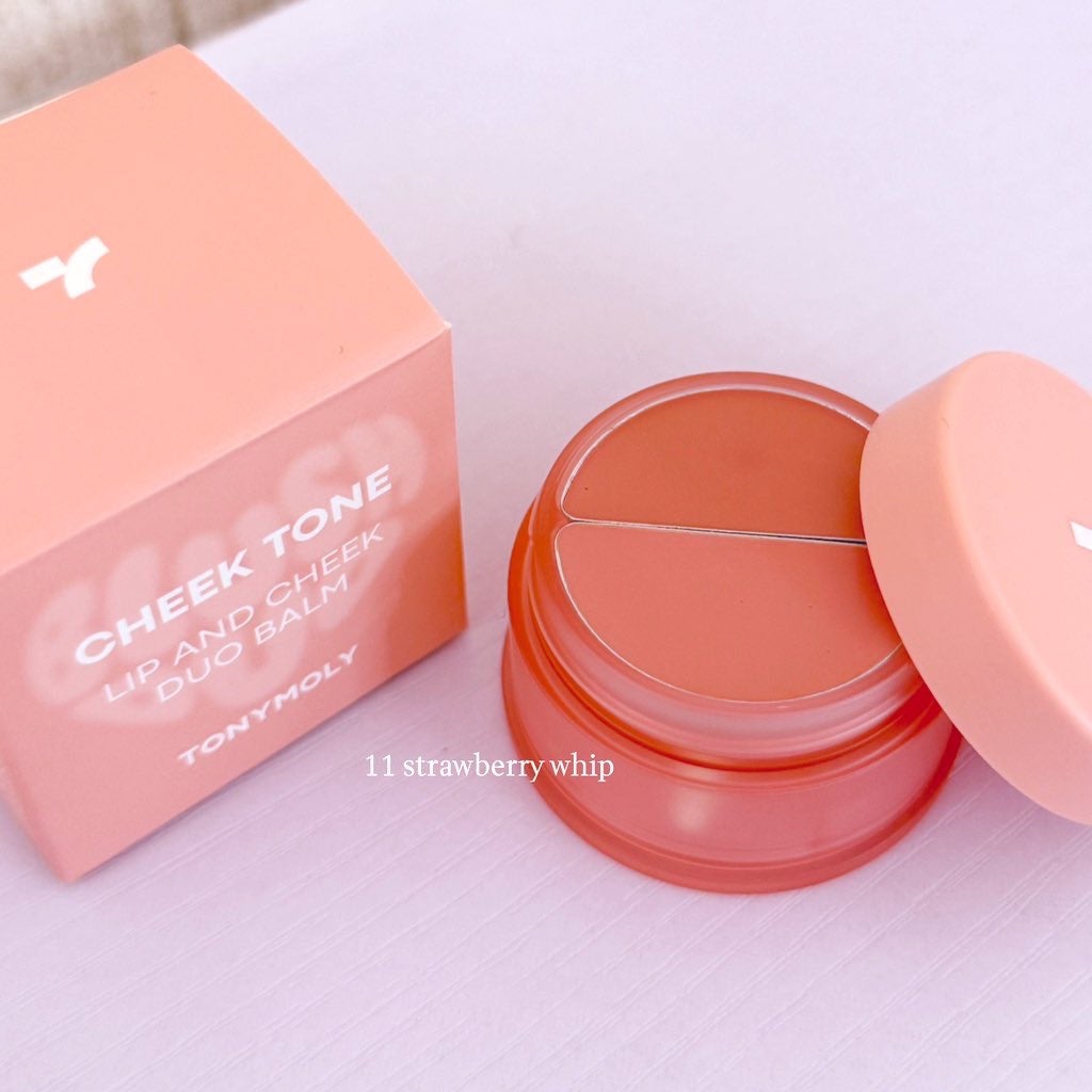 チークトーン リップ&チーク デュオバーム/TONYMOLY/口紅を使ったクチコミ(2枚目)